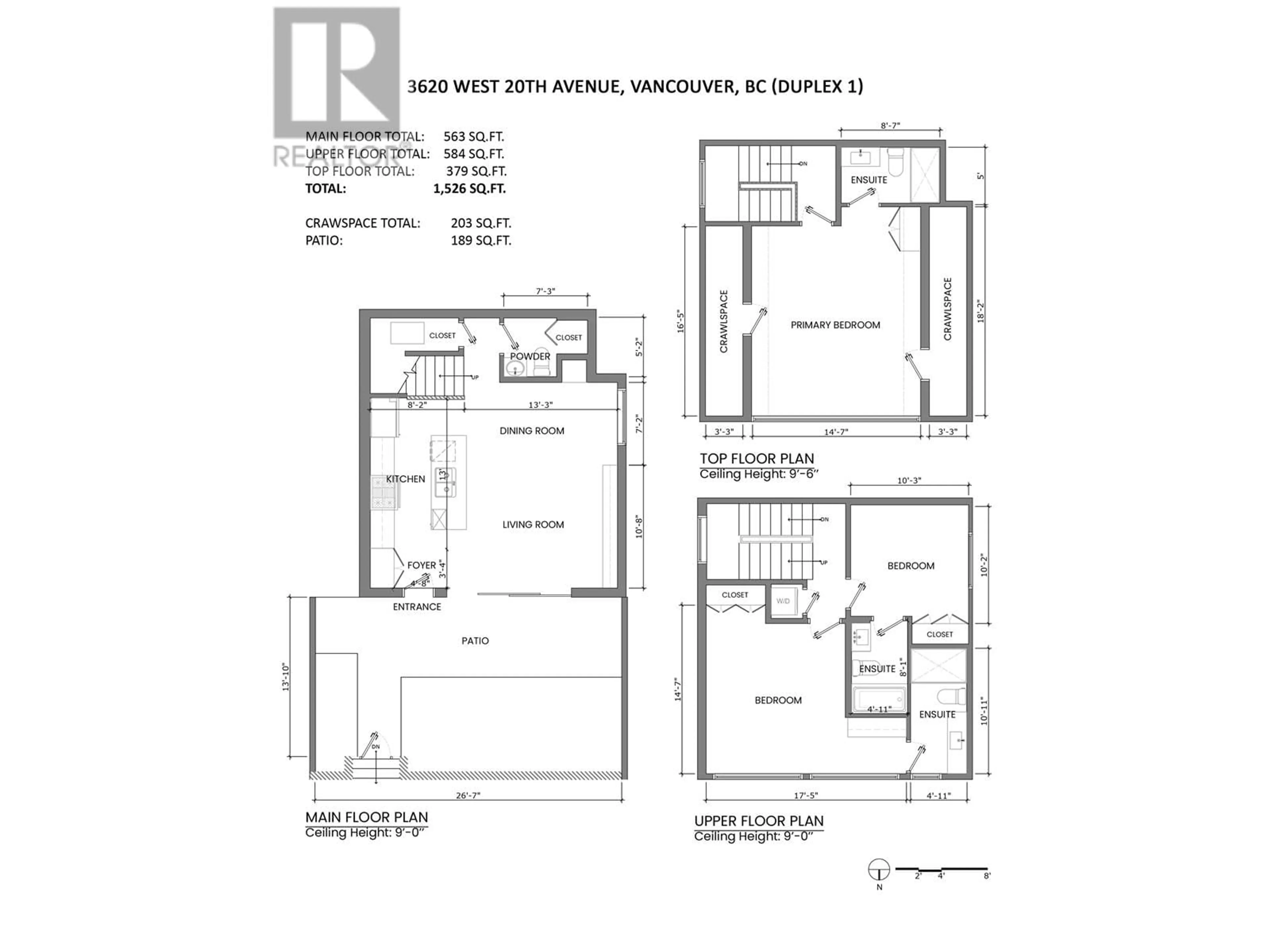 Floor plan for 1 3620 W 20TH AVENUE, Vancouver British Columbia V6S1E8