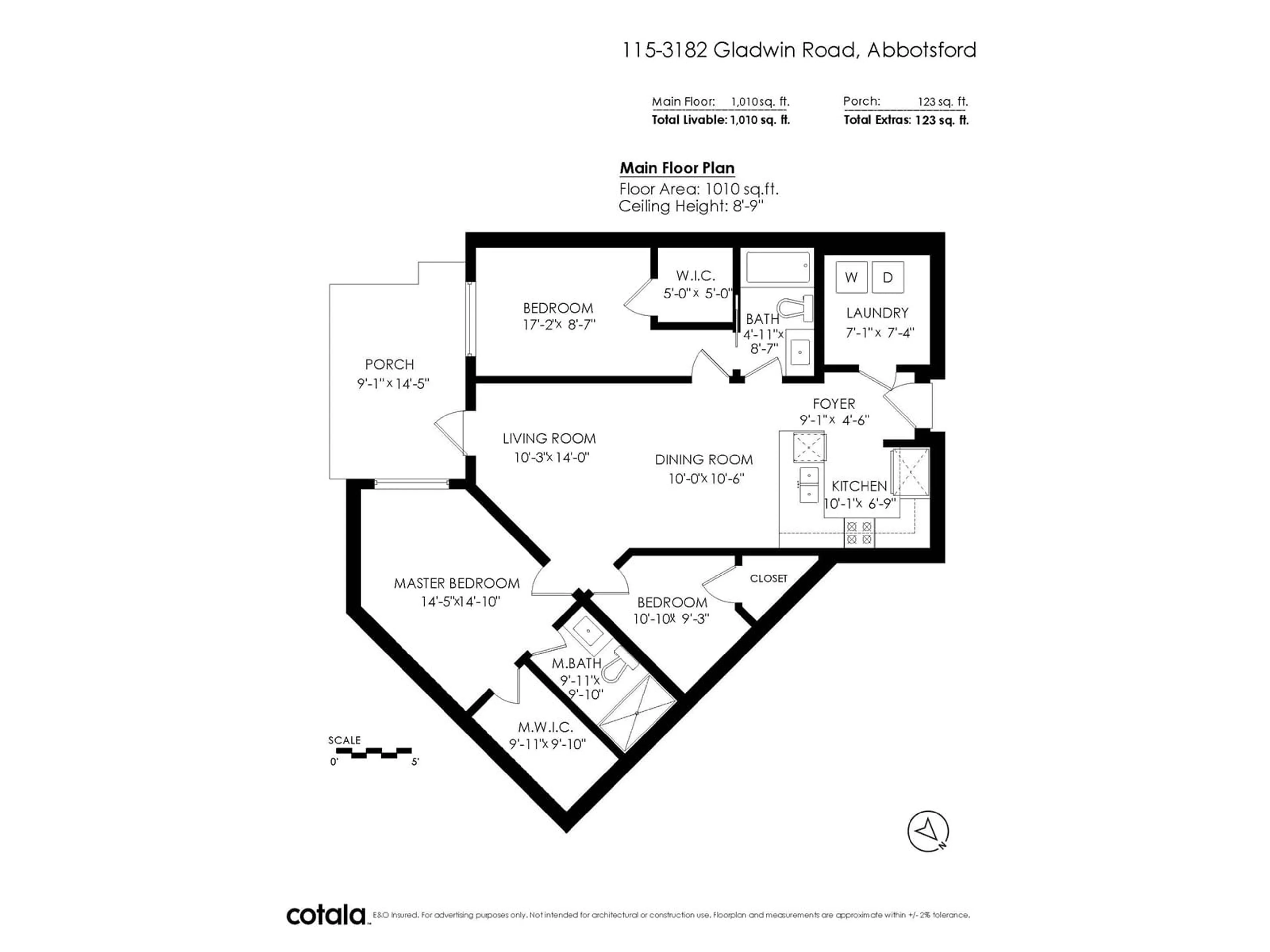 Floor plan for 115 3182 GLADWIN ROAD, Abbotsford British Columbia V2T0K8