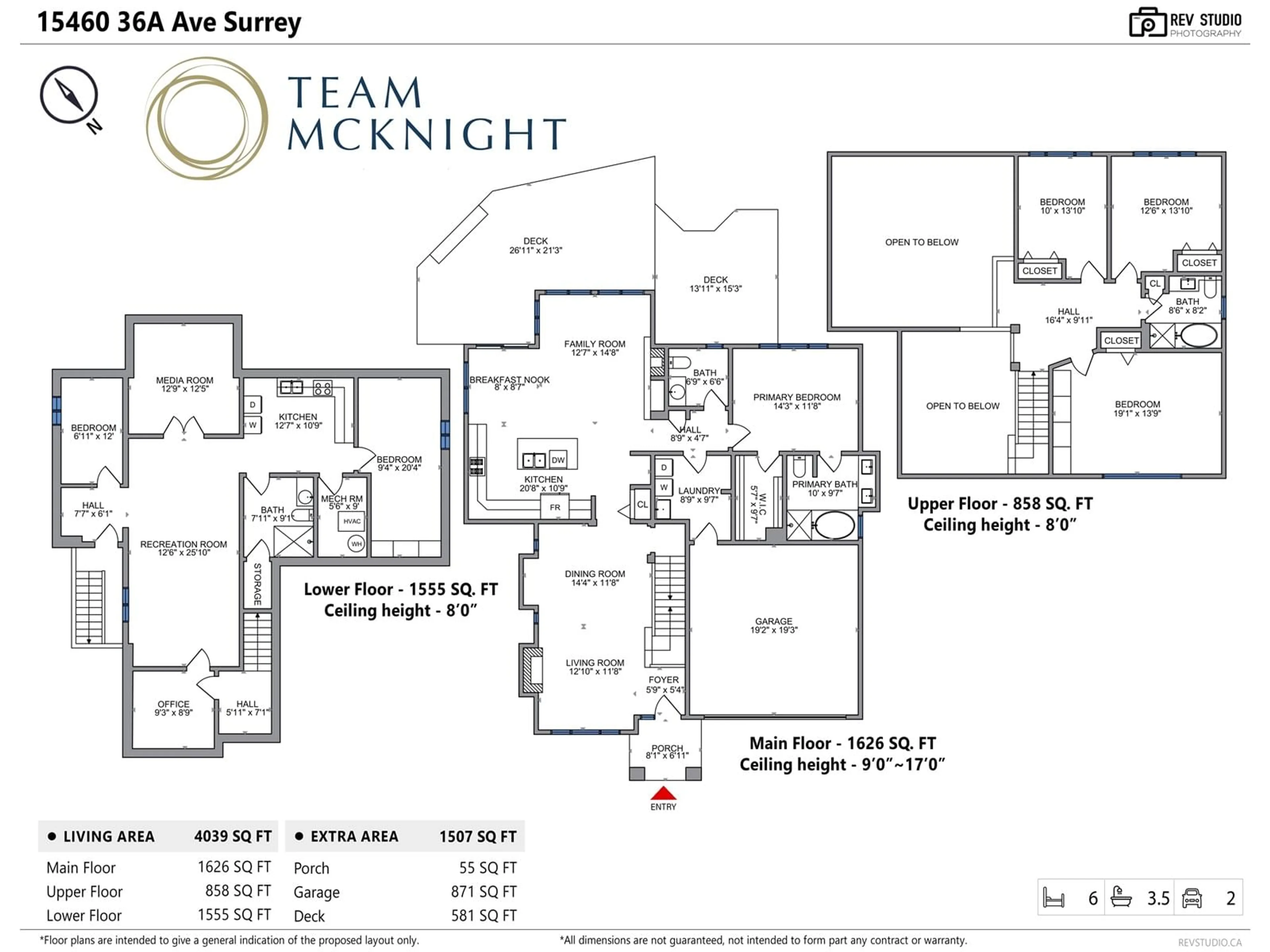 Floor plan for 15460 36A AVENUE, Surrey British Columbia V3Z0G9