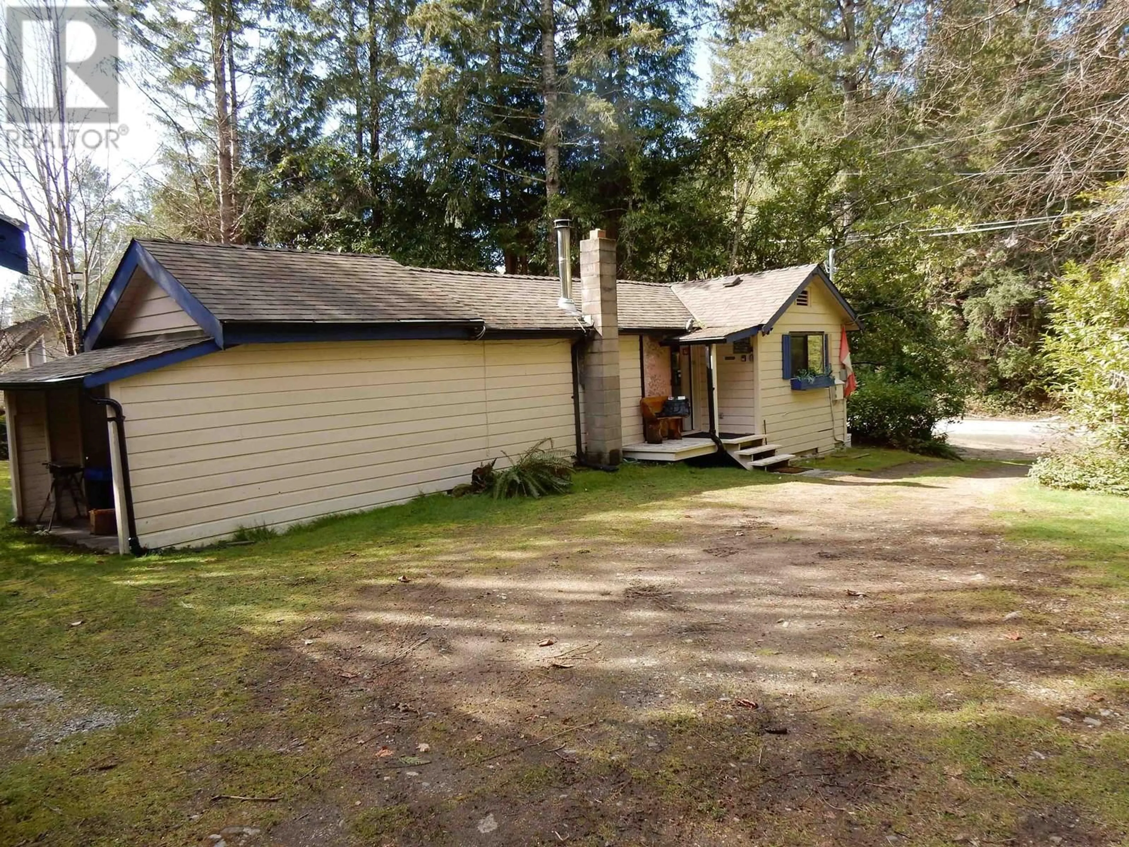 A pic from outside/outdoor area/front of a property/back of a property/a pic from drone, street for 4665 HOTEL LAKE ROAD, Garden Bay British Columbia V0N1S1