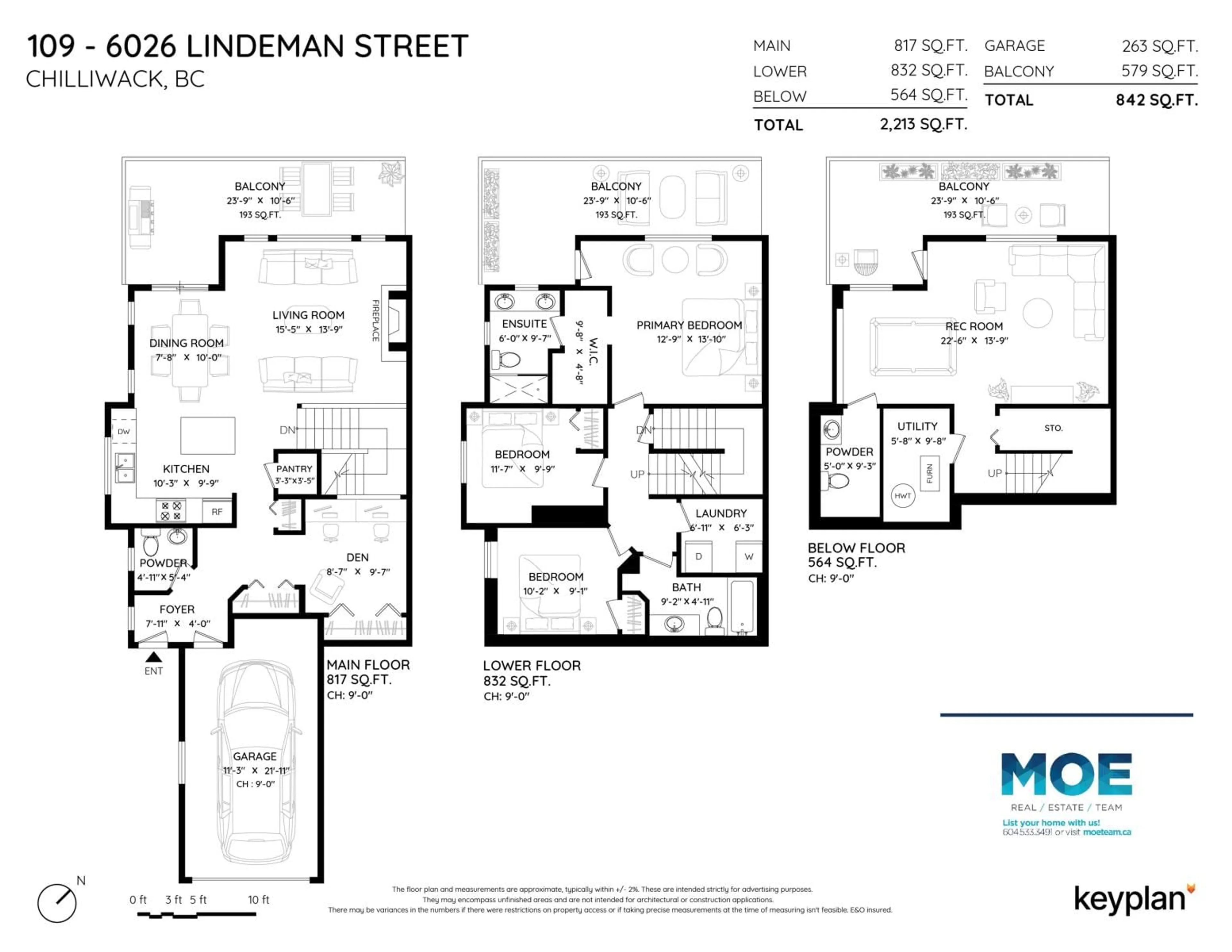 Floor plan for 109 6026 LINDEMAN STREET|Promontory, Chilliwack British Columbia V2R0W1