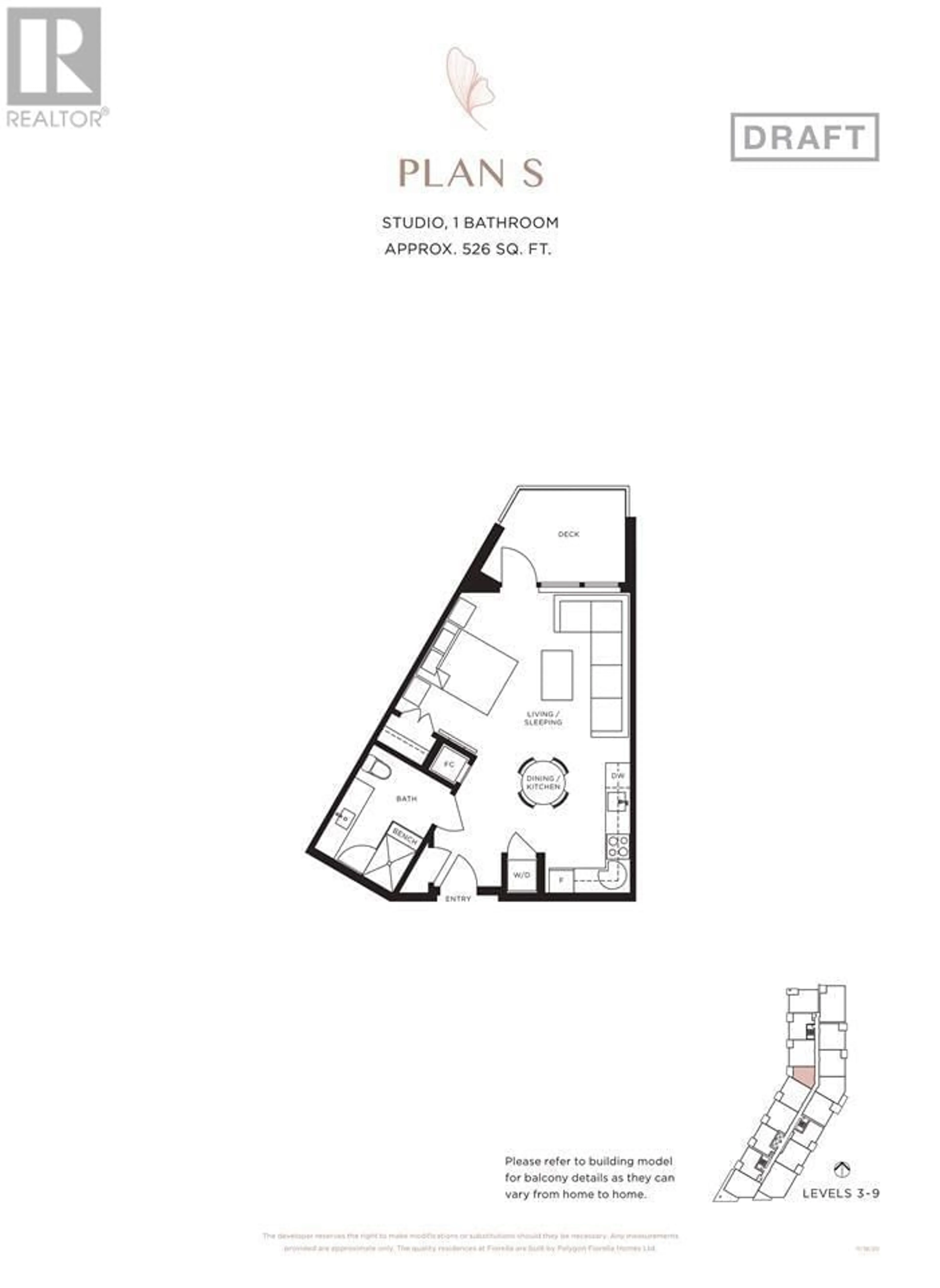 Floor plan for 903 3699 SEXSMITH ROAD, Richmond British Columbia V6X0W4