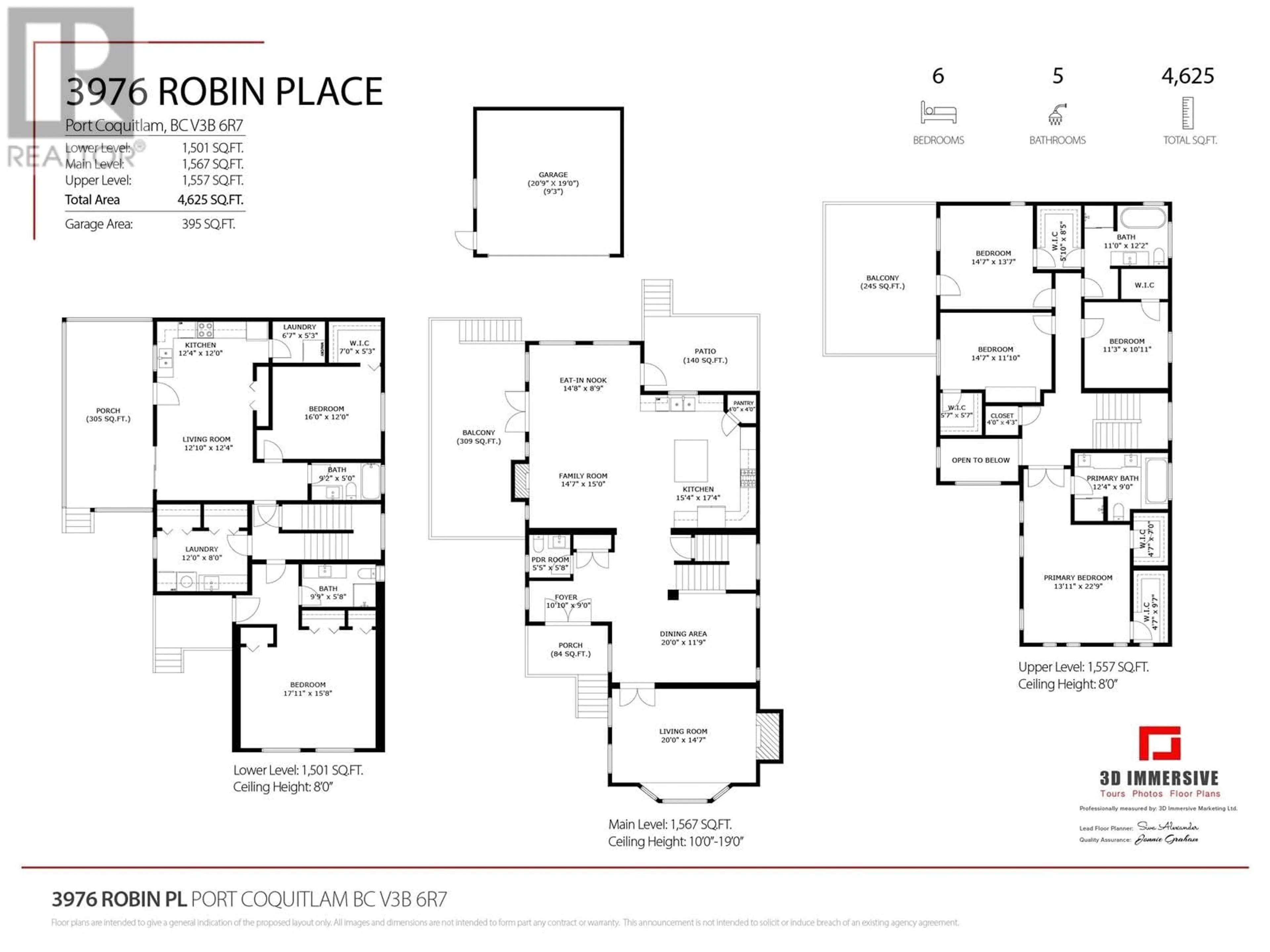 Floor plan for 3976 ROBIN PLACE, Port Coquitlam British Columbia V3B6R7