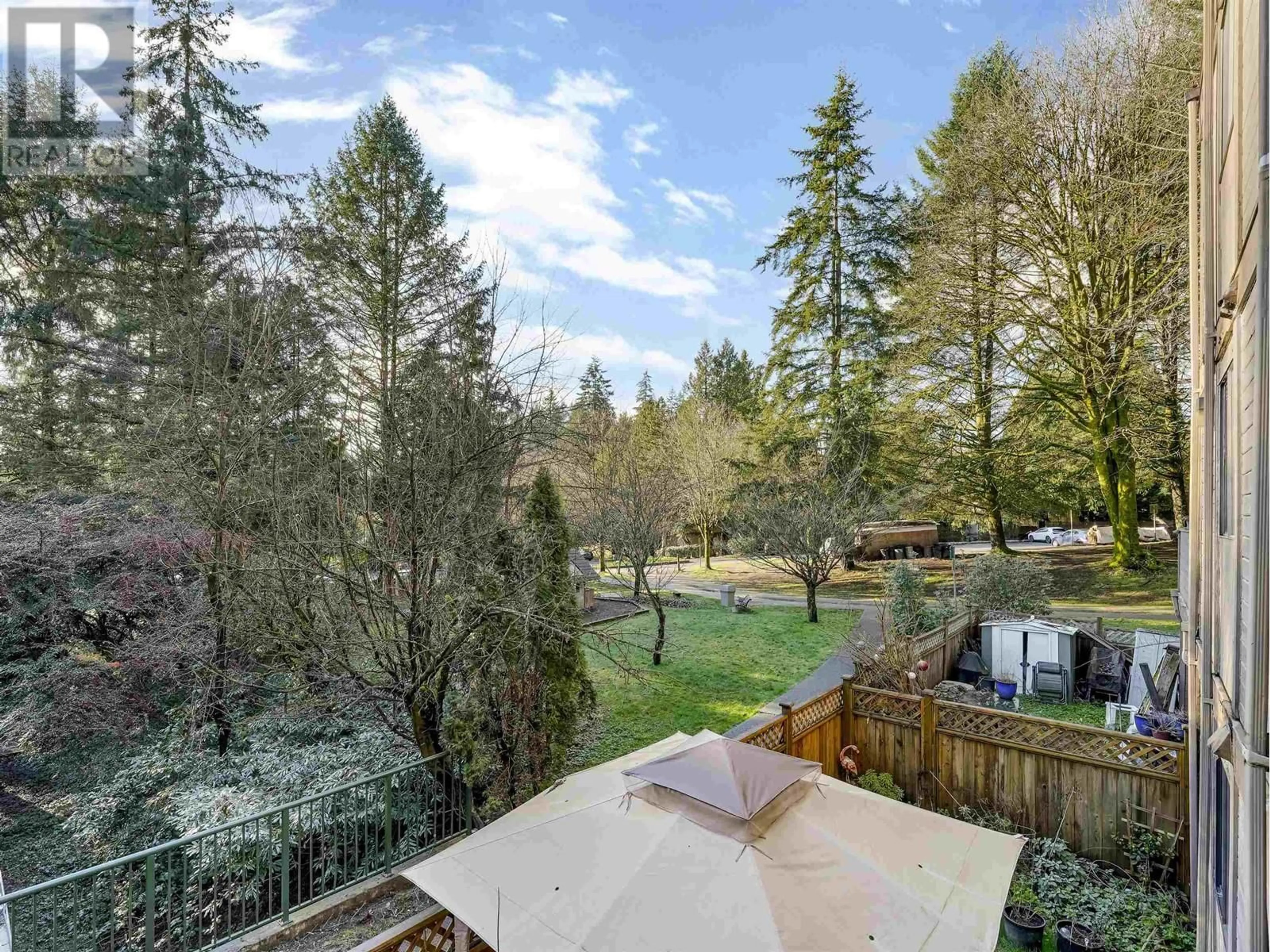 A pic from outside/outdoor area/front of a property/back of a property/a pic from drone, forest/trees view for 203 9131 CAPELLA DRIVE, Burnaby British Columbia V3J7K4