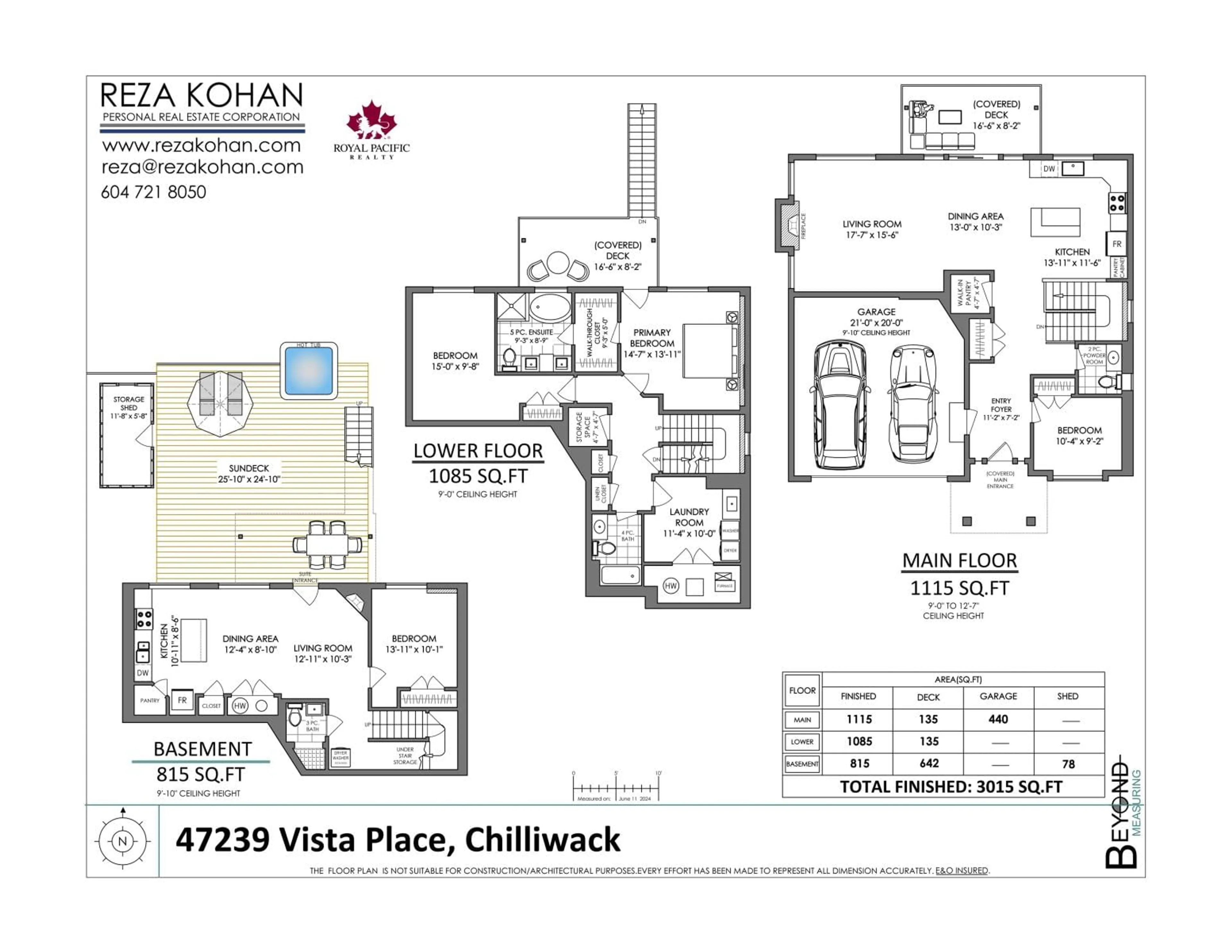 Floor plan for 47239 VISTA PLACE|Promontory, Chilliwack British Columbia V2R0R9