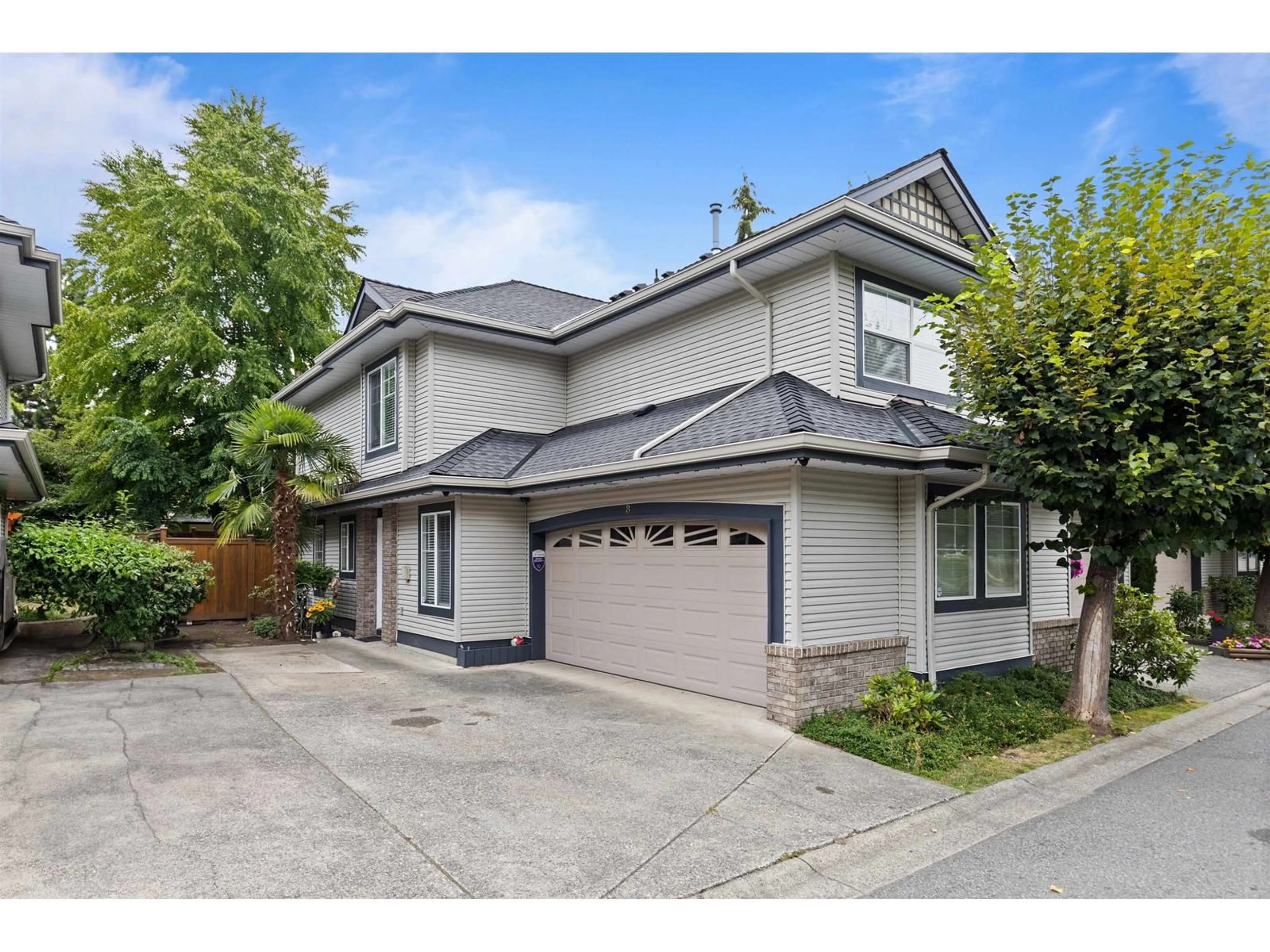 A pic from outside/outdoor area/front of a property/back of a property/a pic from drone, street for 8 8111 160 STREET, Surrey British Columbia V4N0V4