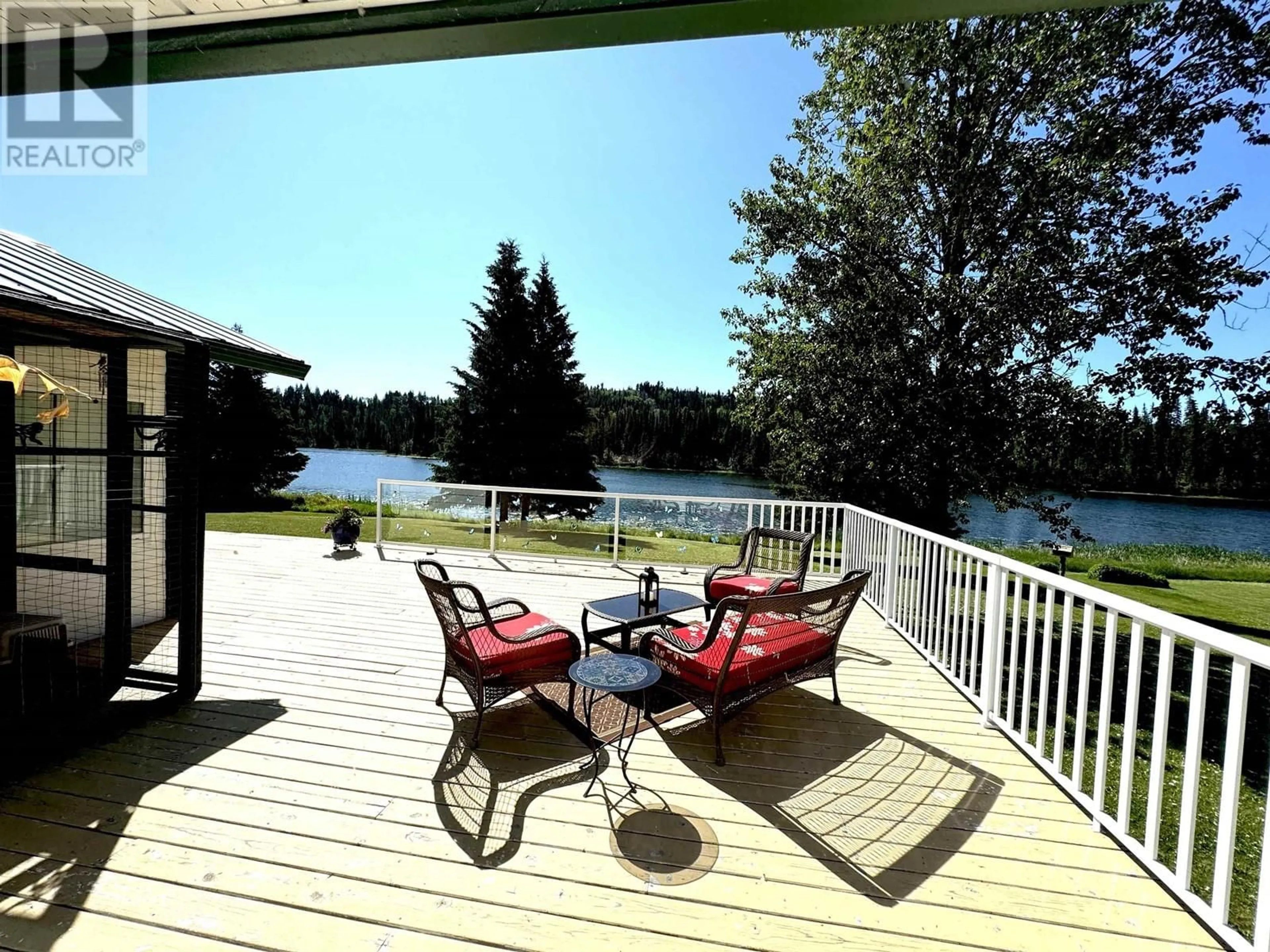 Patio, water/lake/river/ocean view for 8320 RAINBOW COUNTRY ROAD, Bridge Lake British Columbia V0K1E0