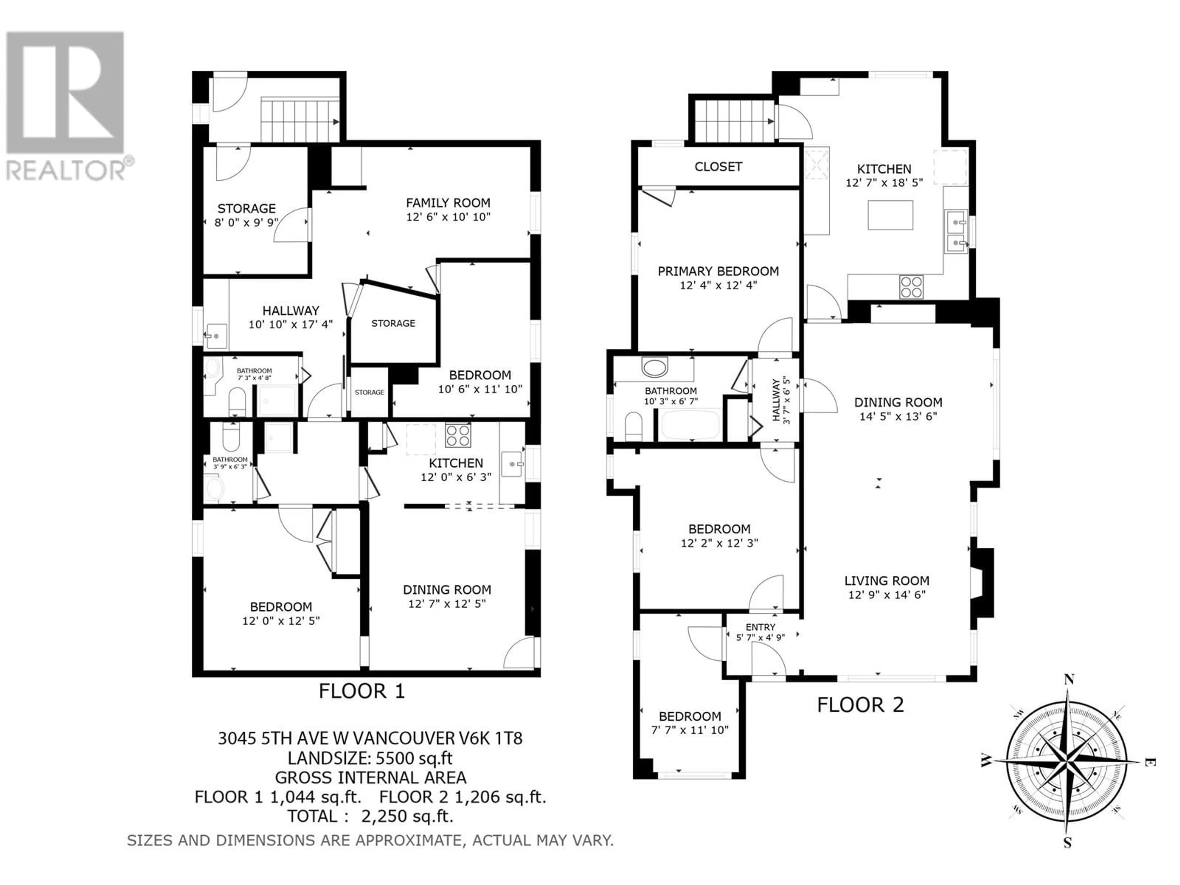 Floor plan for 3045 5TH AVENUE, Vancouver British Columbia V6K1T8