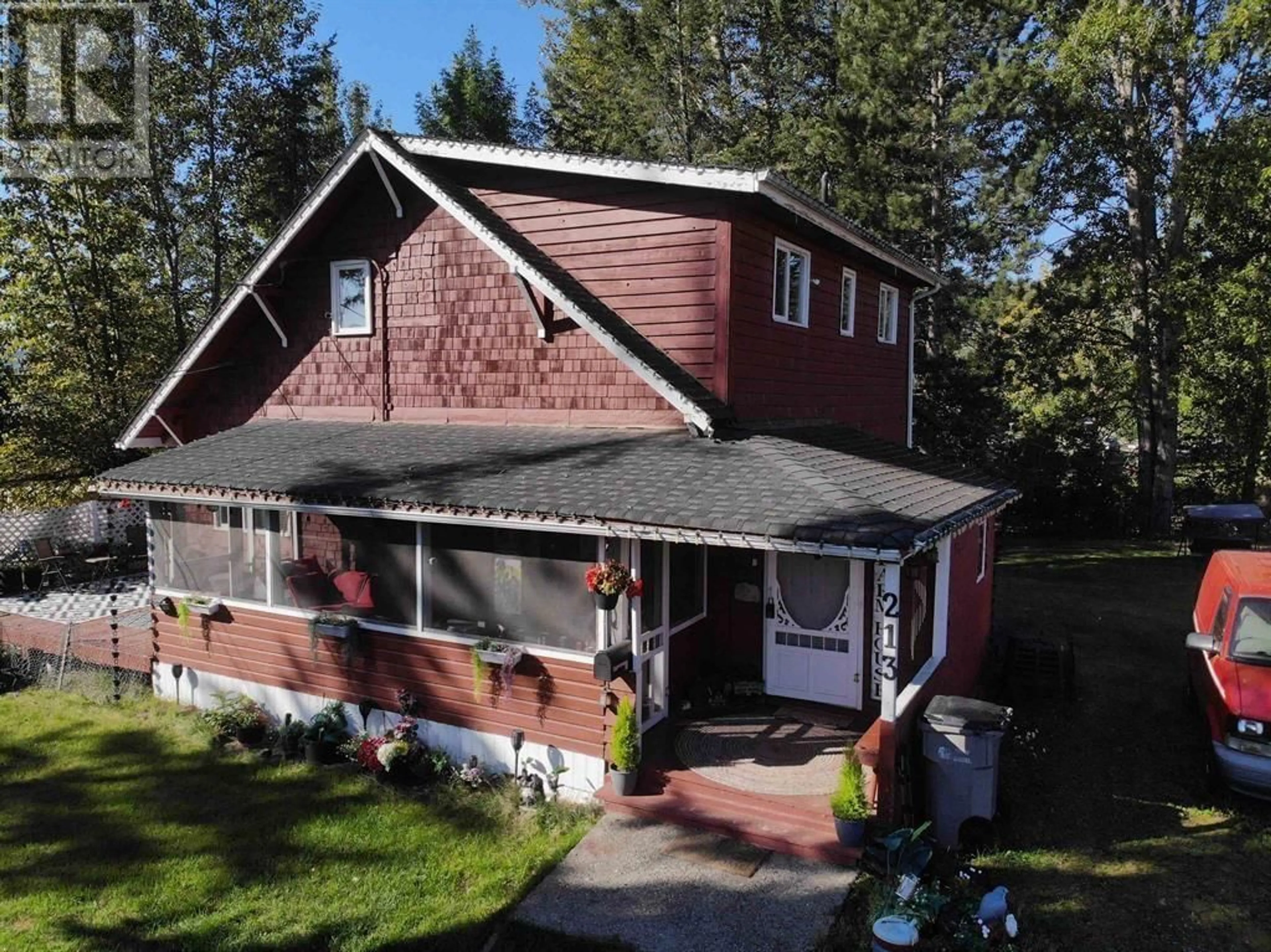 A pic from outside/outdoor area/front of a property/back of a property/a pic from drone, street for 213 BAKER DRIVE, Quesnel British Columbia V2J1T8