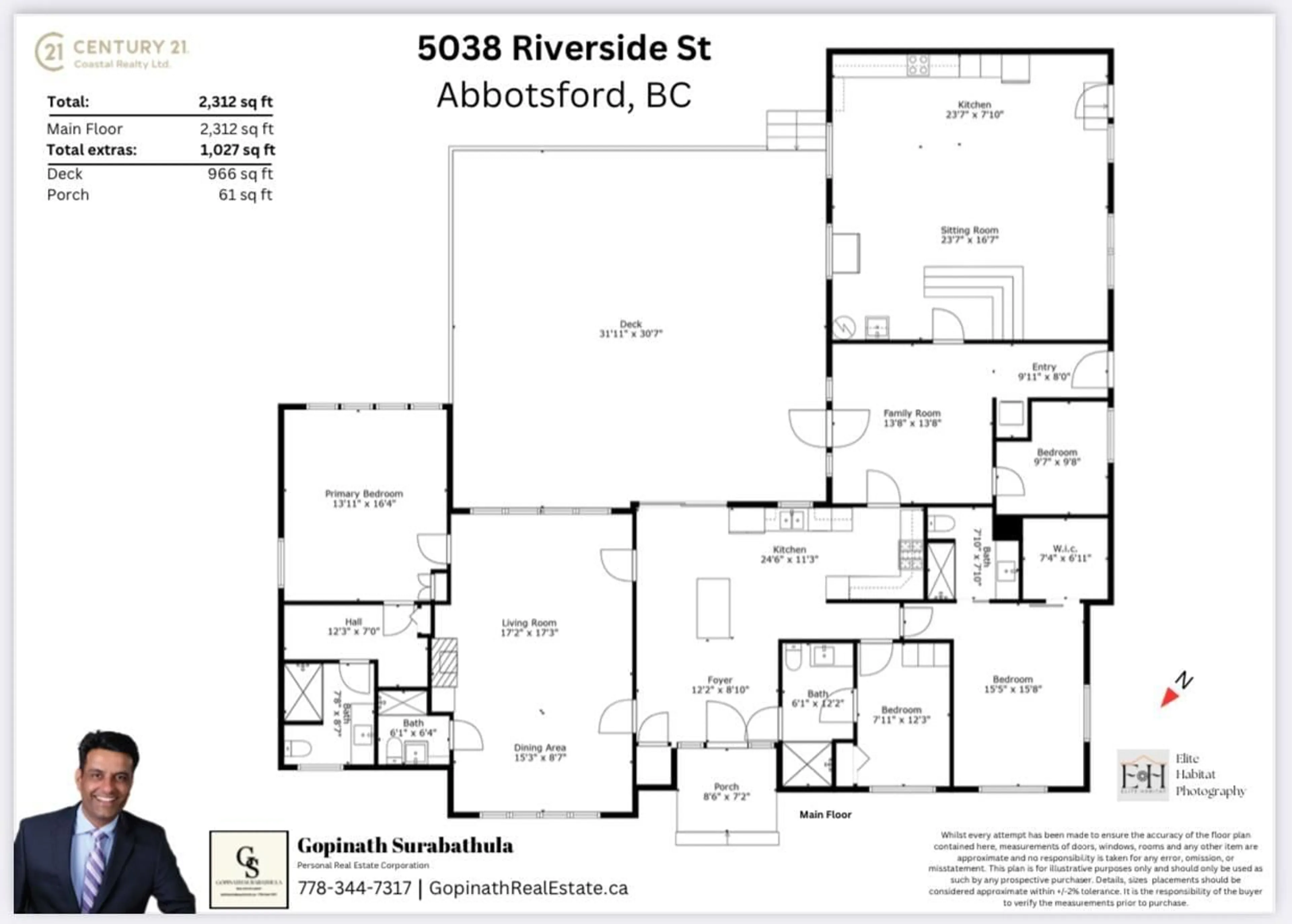 Floor plan for 5038 RIVERSIDE STREET, Abbotsford British Columbia V4X1W9