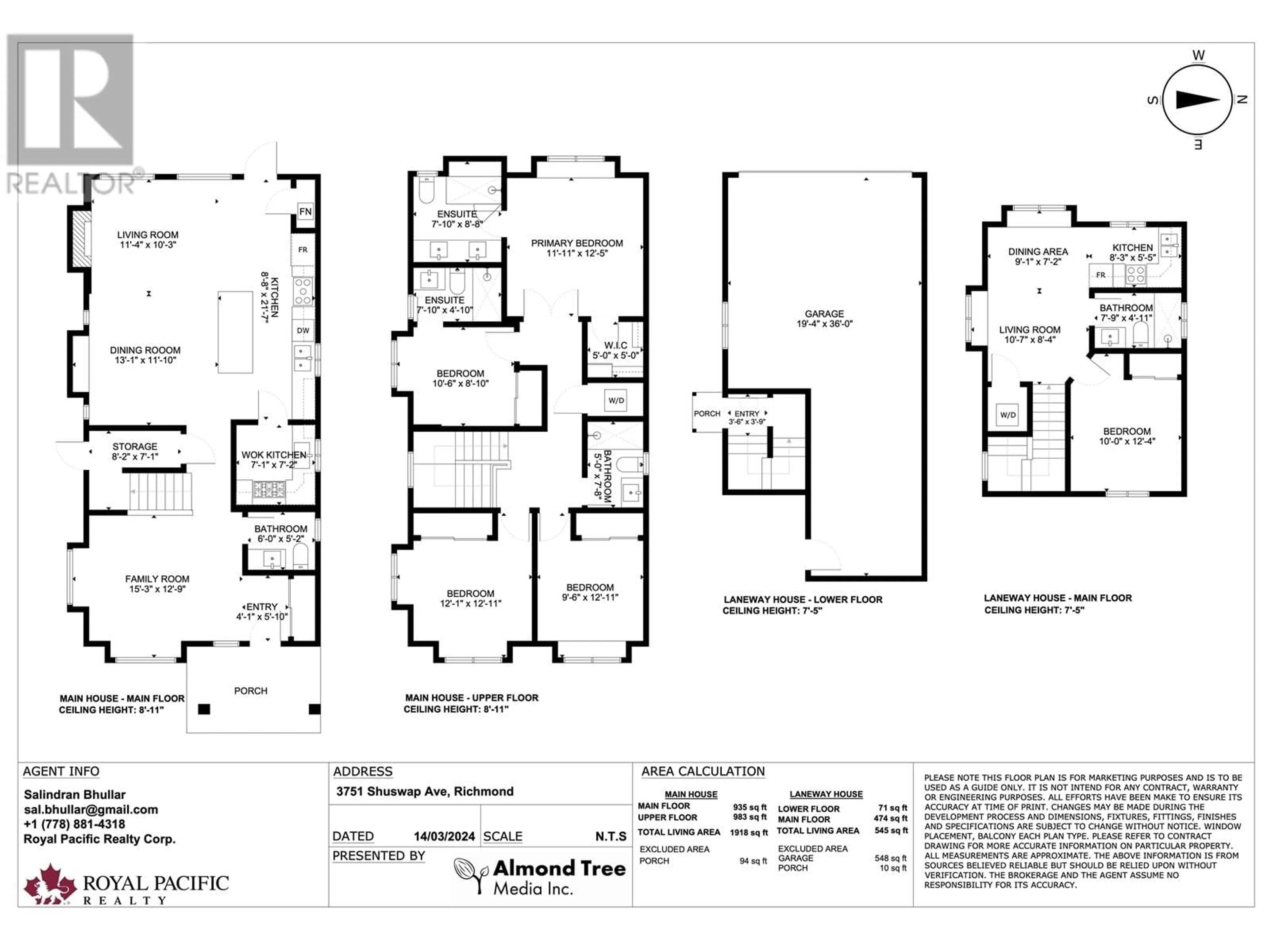 Floor plan for 10659 NO. 1 ROAD, Richmond British Columbia V7E2E8