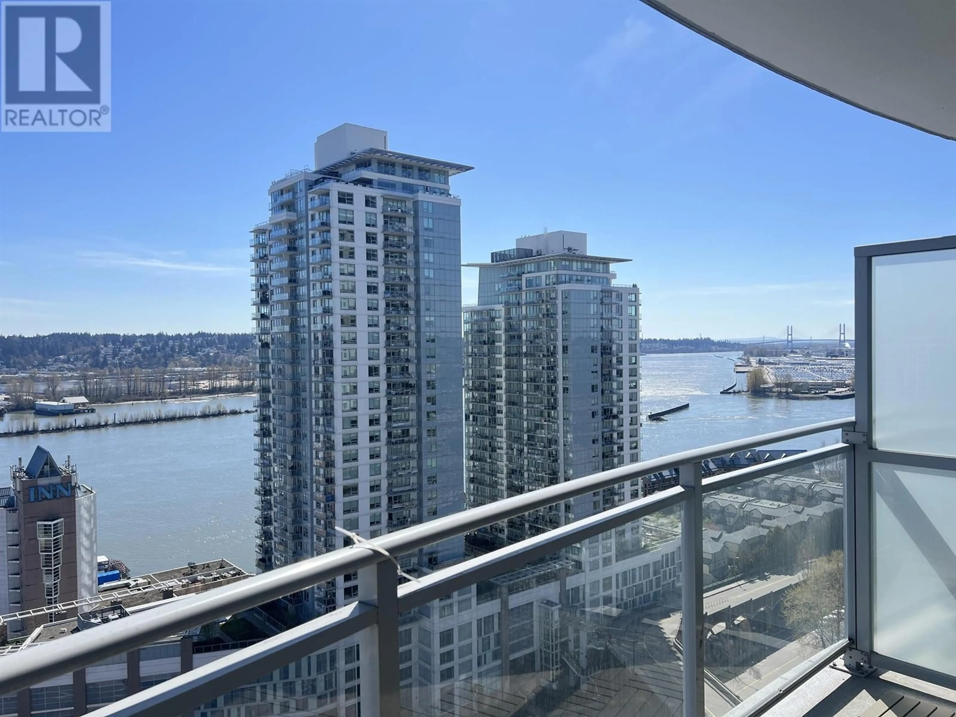 Balcony in the apartment, water/lake/river/ocean view for 2602 - 892 CARNARVON STREET, New Westminster British Columbia V3M0C5