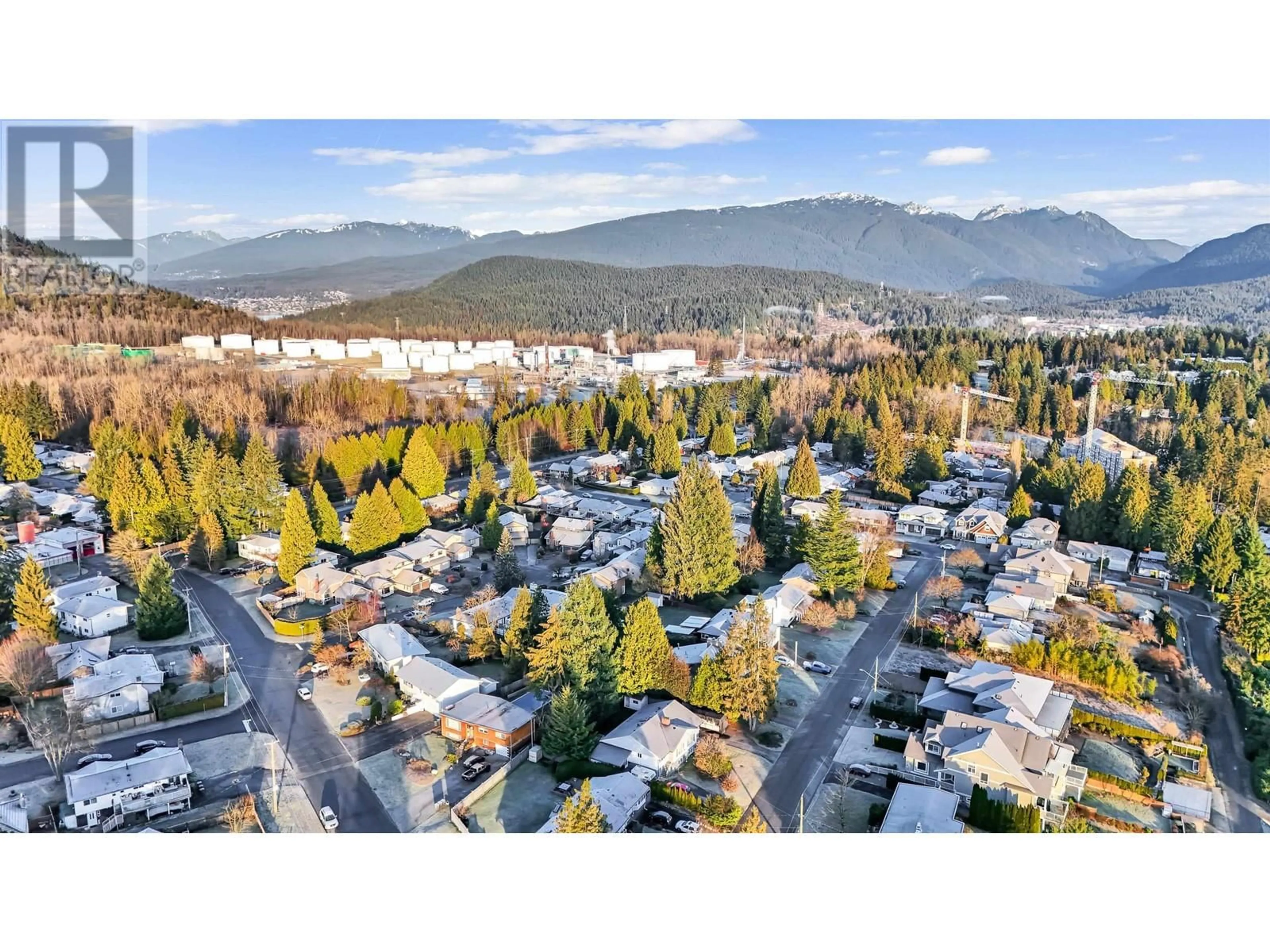 A pic from outside/outdoor area/front of a property/back of a property/a pic from drone, mountain view for 205A MOUNT ROYAL DRIVE, Port Moody British Columbia V3H1P9