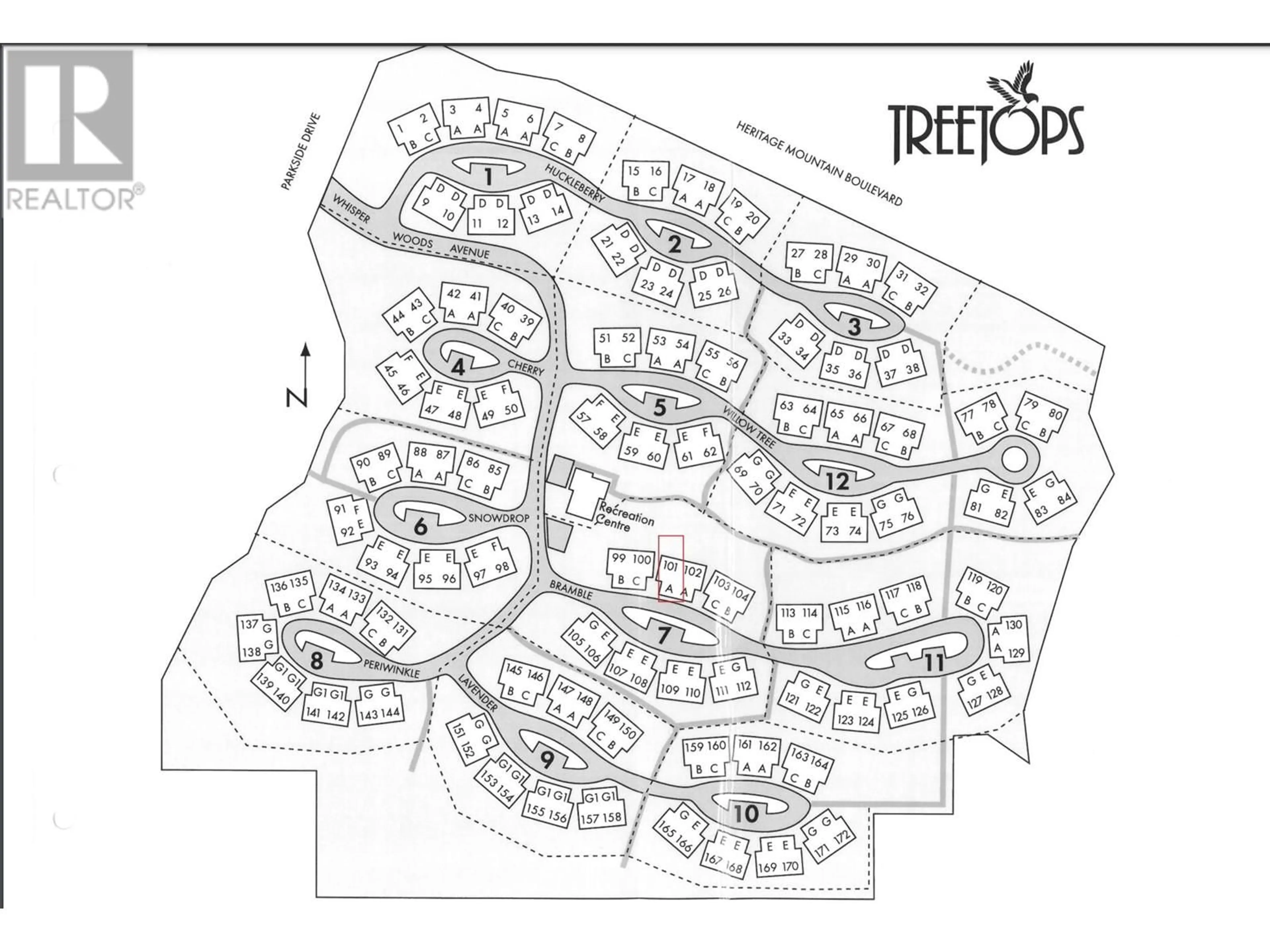 Floor plan for 101 101 PARKSIDE DRIVE, Port Moody British Columbia V3H4W6