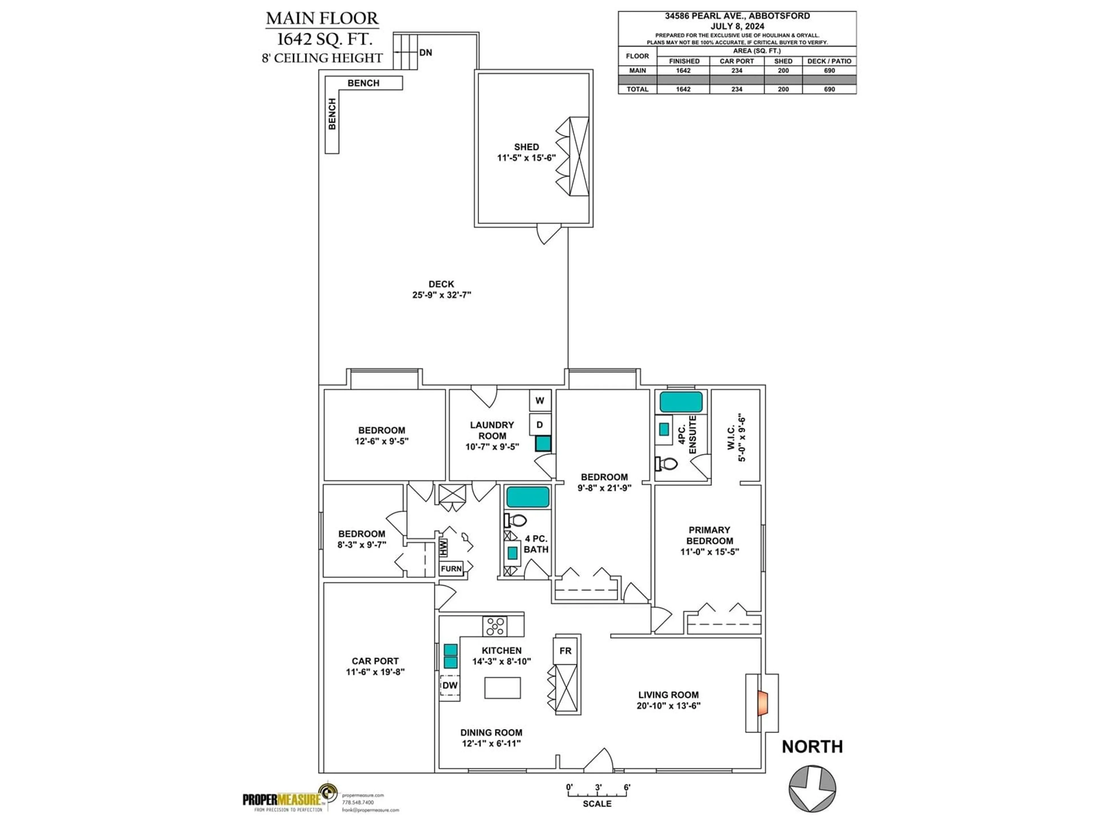 Floor plan for 34586 PEARL AVENUE, Abbotsford British Columbia V2S2V8