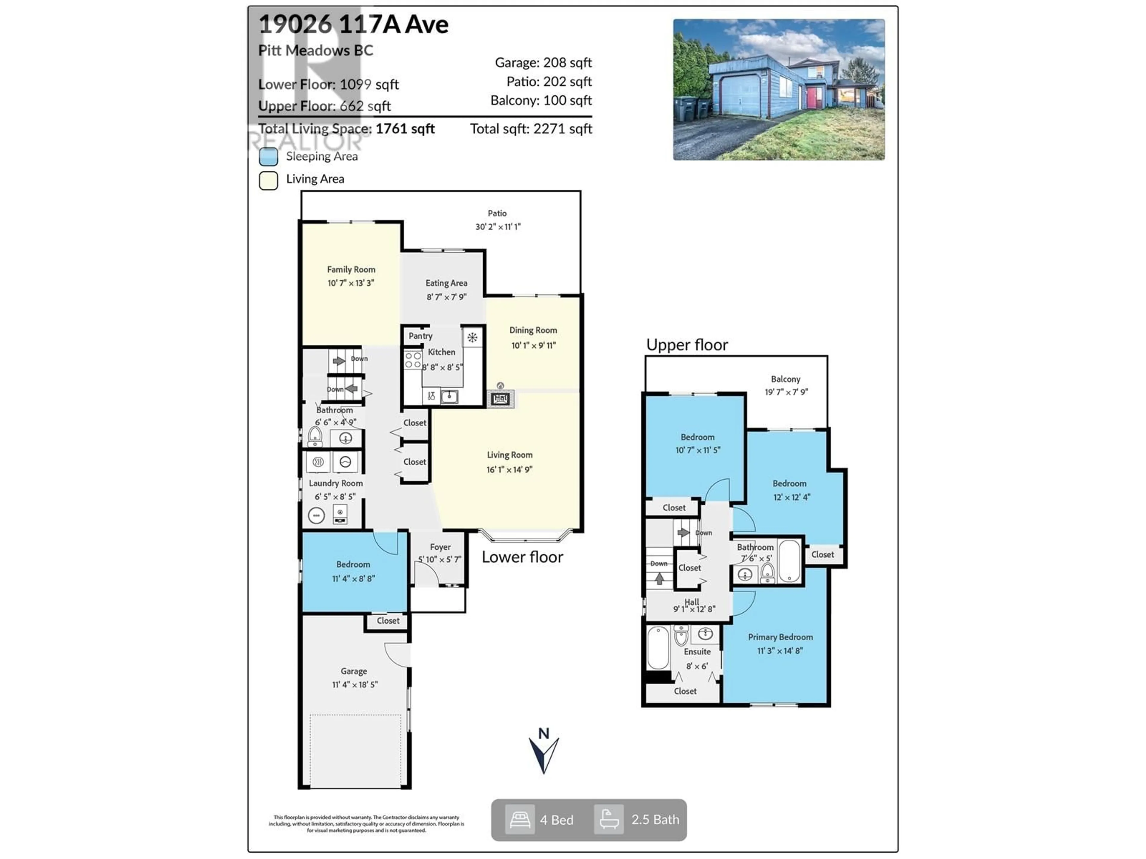 Floor plan for 19026 117A AVENUE, Pitt Meadows British Columbia V3Y1Y3