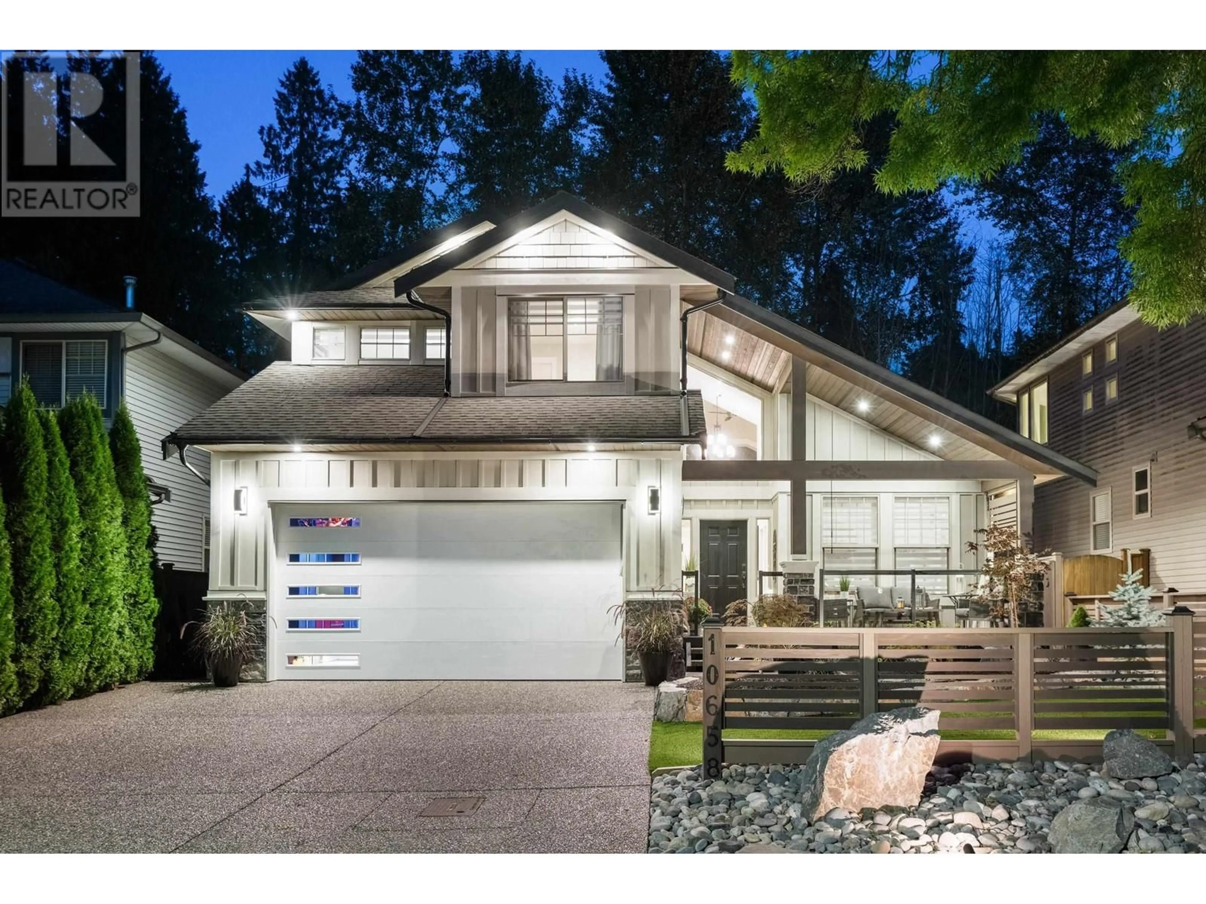 Home with vinyl exterior material, street for 10658 245B STREET, Maple Ridge British Columbia V2W2G2