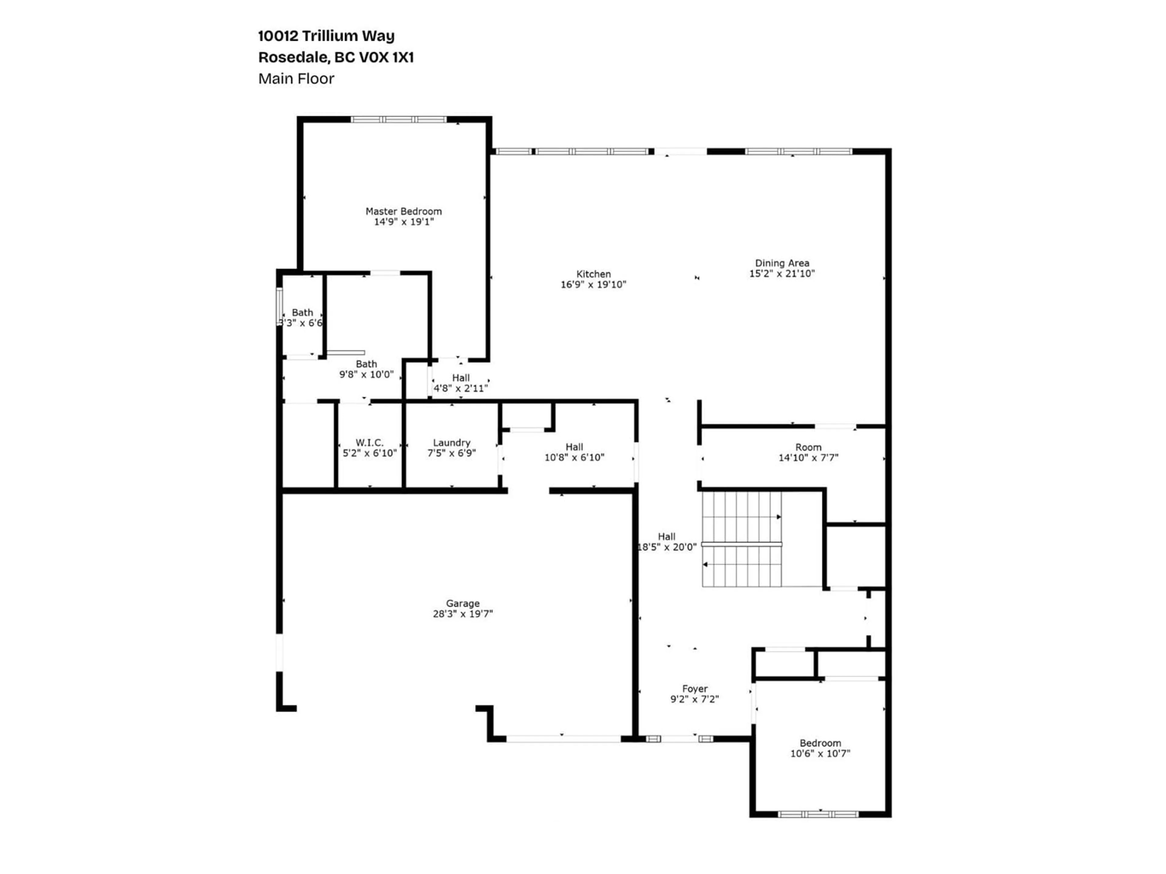 Floor plan for 10012 TRILLIUM WAY, Rosedale British Columbia V0X1X1
