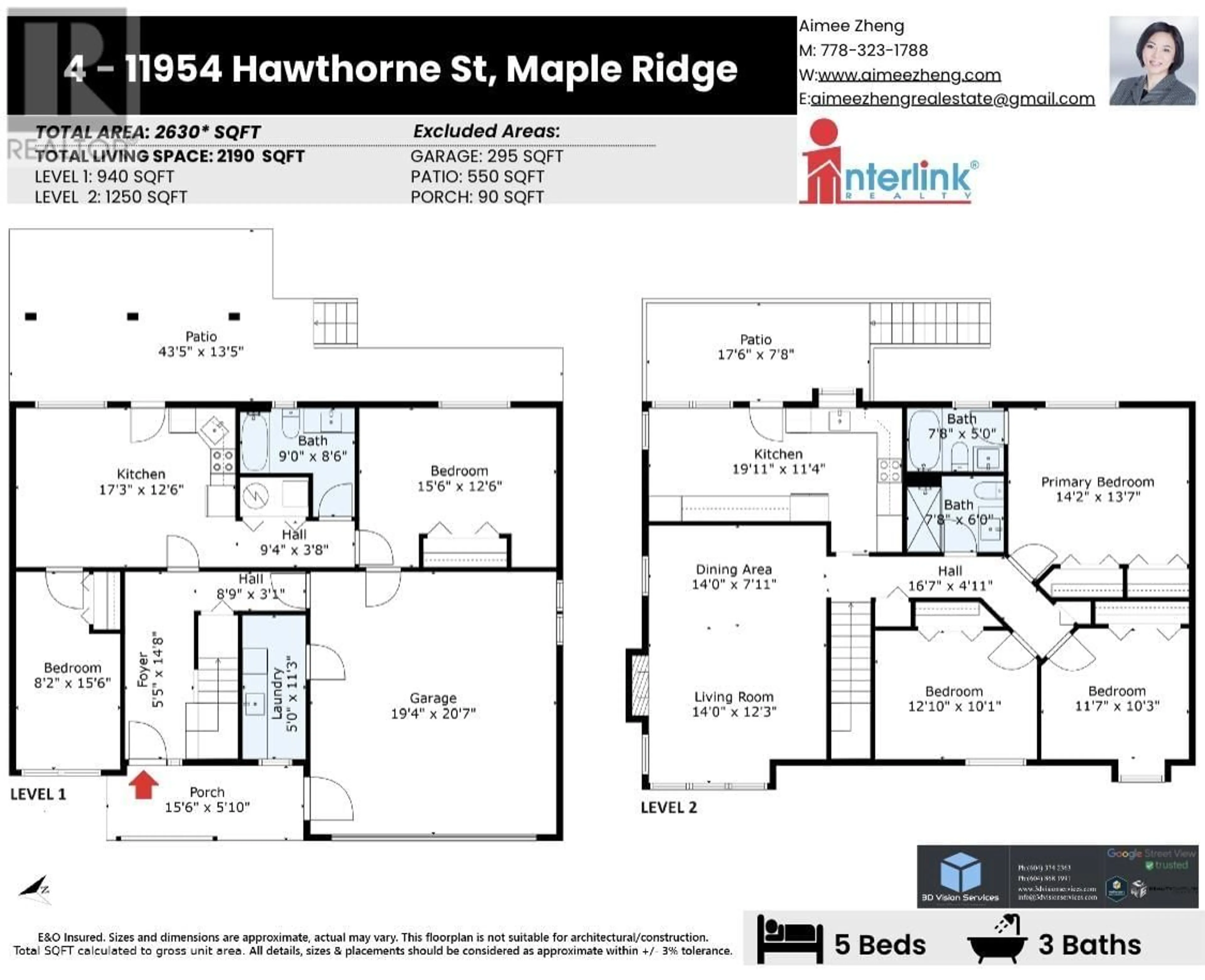 Floor plan for 4 11954 HAWTHORNE STREET, Maple Ridge British Columbia V2X6V4