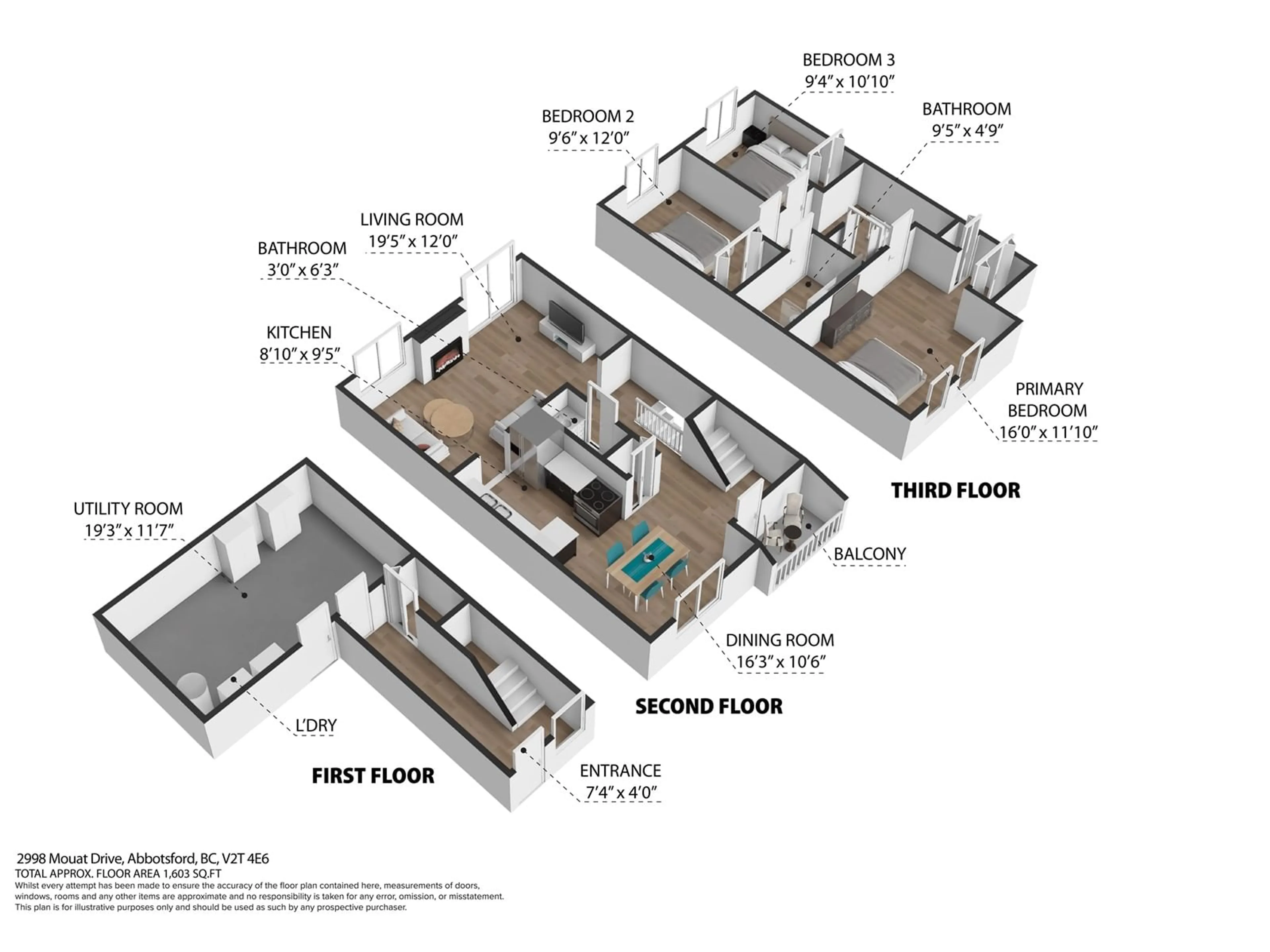 Floor plan for 29 2998 MOUAT DRIVE, Abbotsford British Columbia V2T4E6