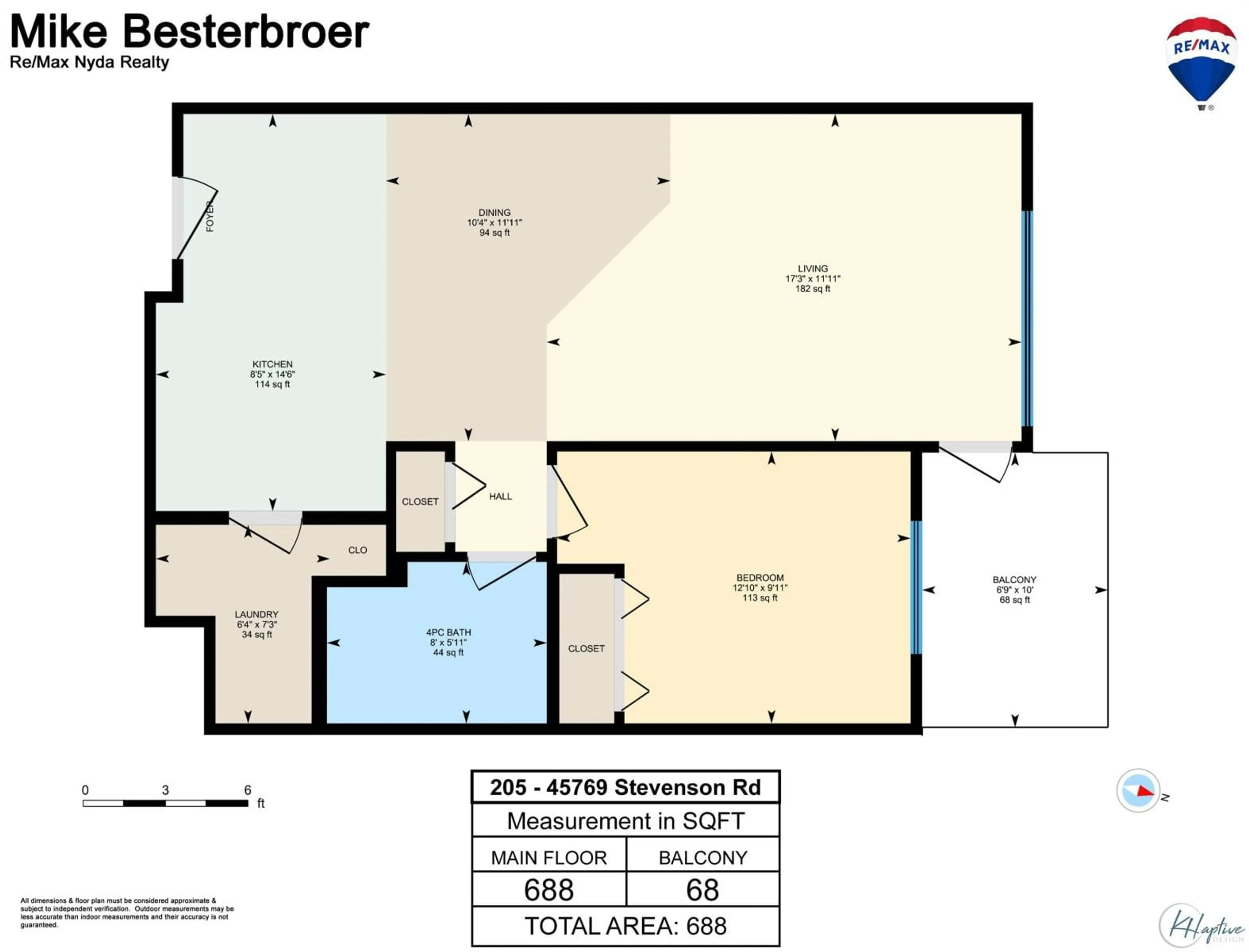 Floor plan for 205 45769 STEVENSON ROAD|Sardis East Ved, Chilliwack British Columbia V2R5Z2