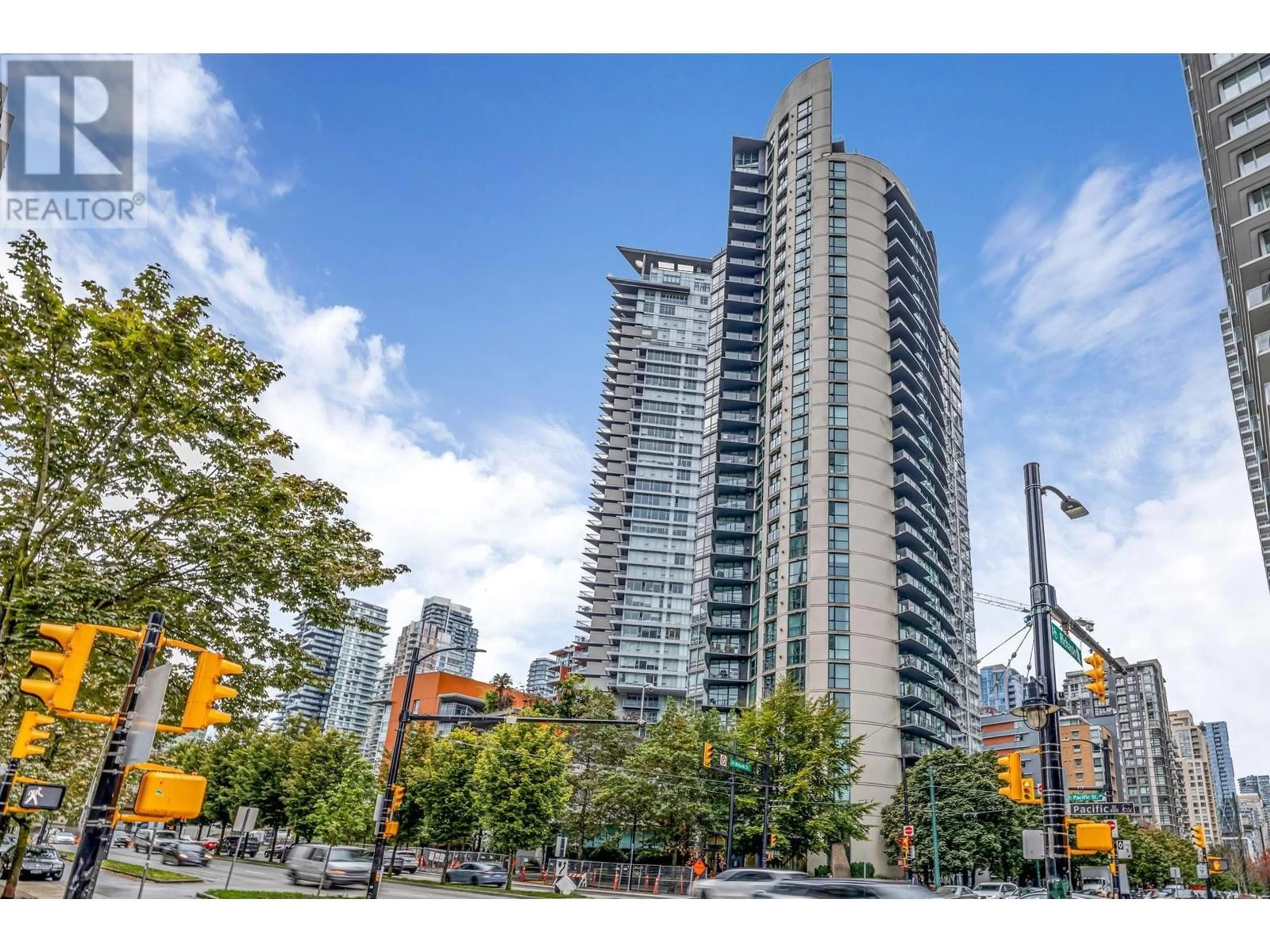 Patio, city buildings view from balcony for 2706 501 PACIFIC STREET, Vancouver British Columbia V6Z2X6