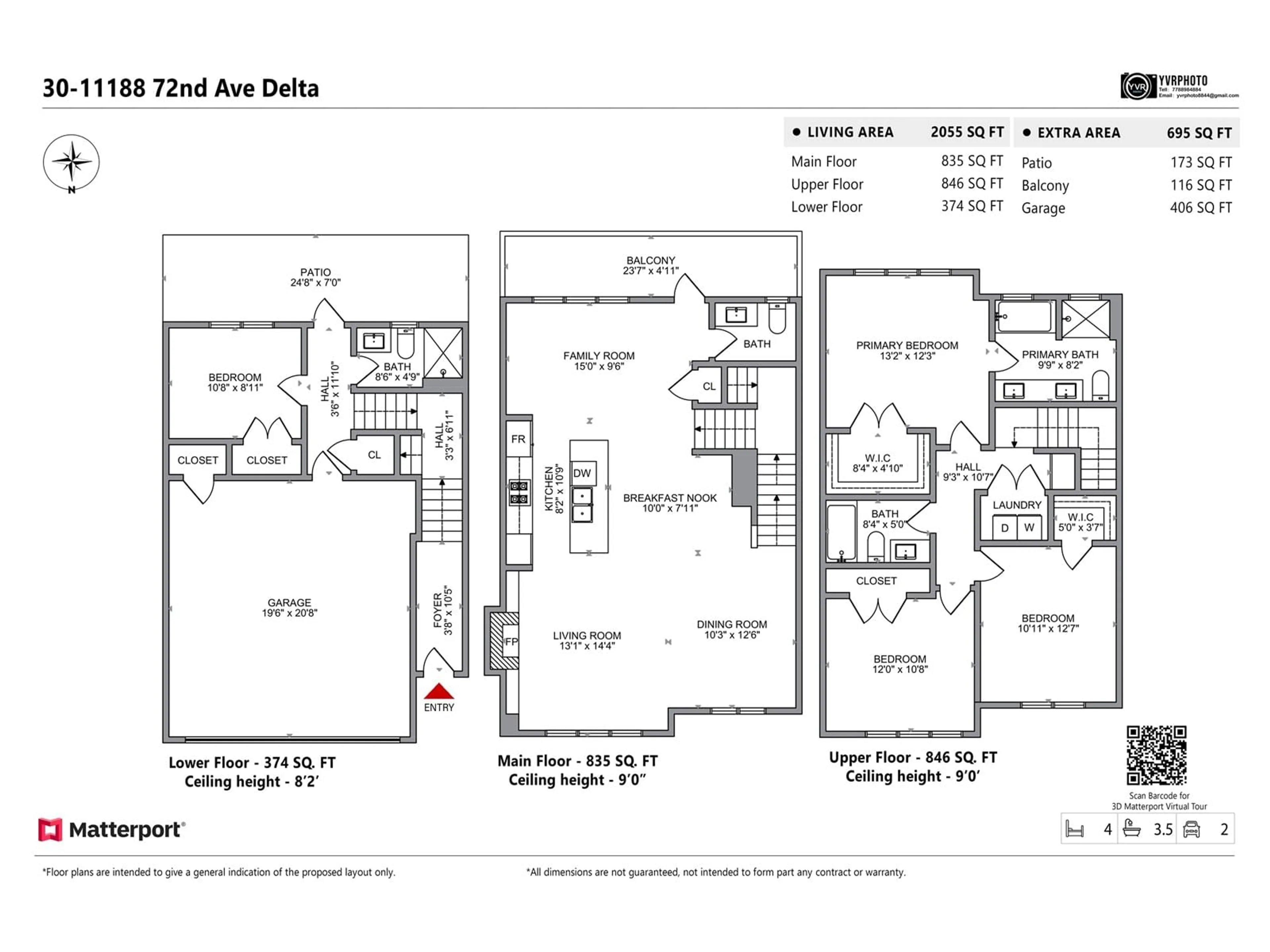 Floor plan for 30 11188 72 AVENUE, Delta British Columbia V4E0A5