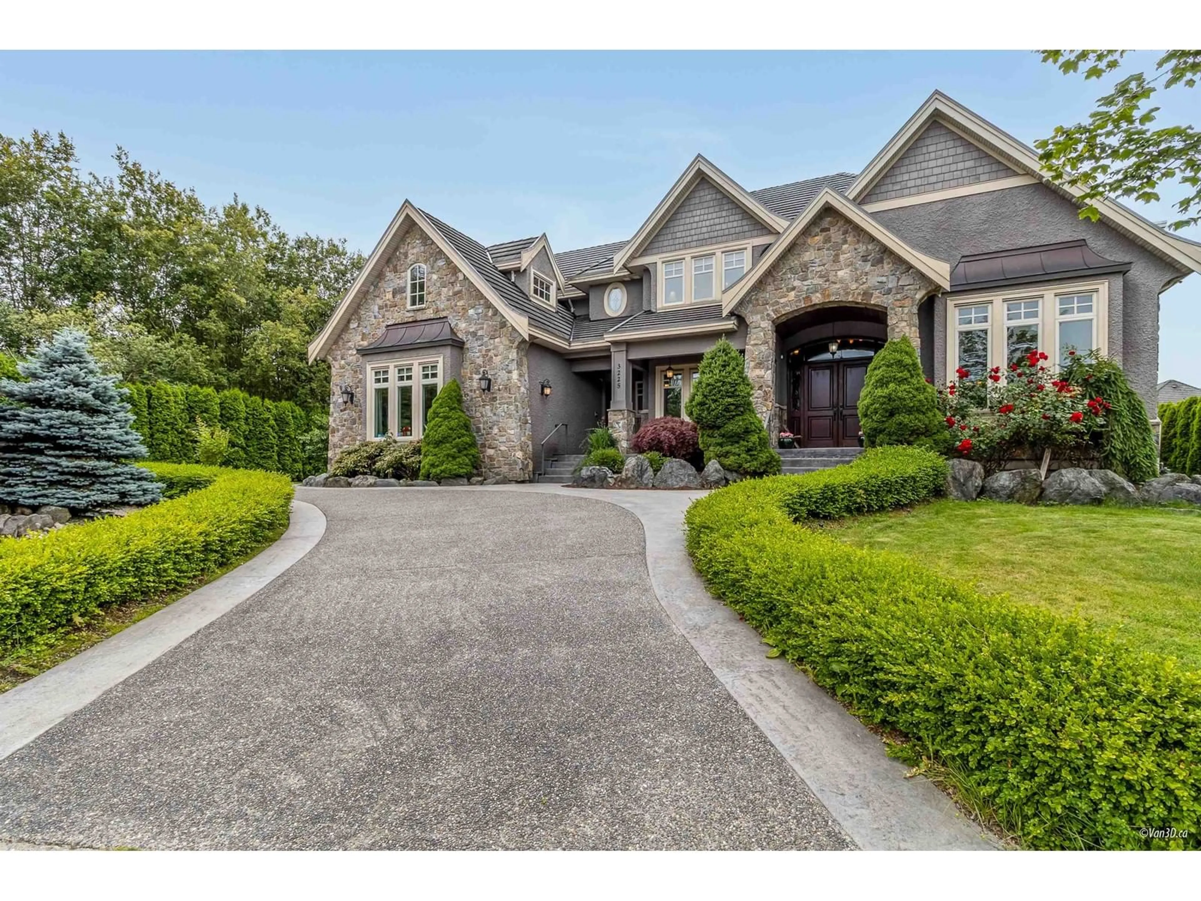 Home with brick exterior material, street for 3225 164A, Surrey British Columbia V3Z0G5