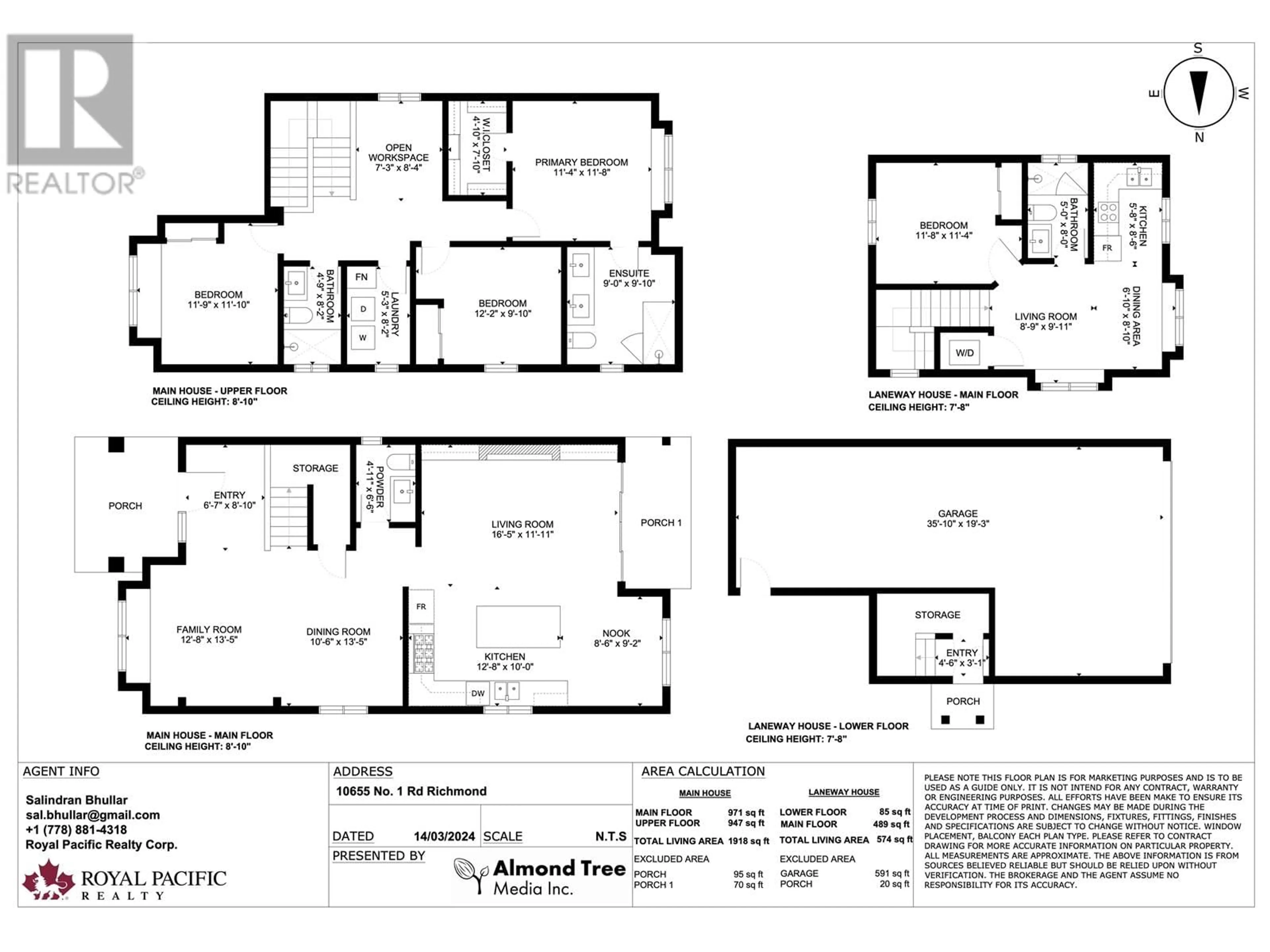 Floor plan for 10655 NO. 1 ROAD, Richmond British Columbia V7E2E8