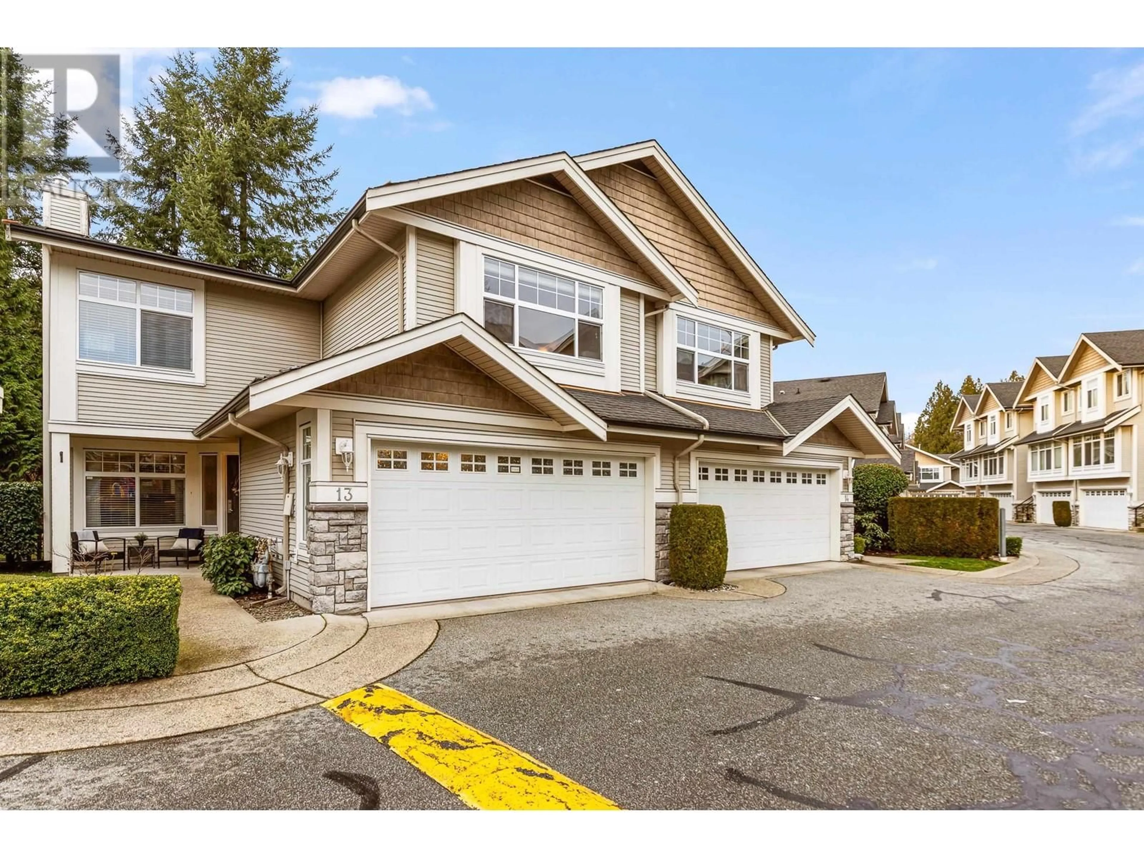 Home with vinyl exterior material, street for 13 23343 KANAKA WAY, Maple Ridge British Columbia V2W2B6