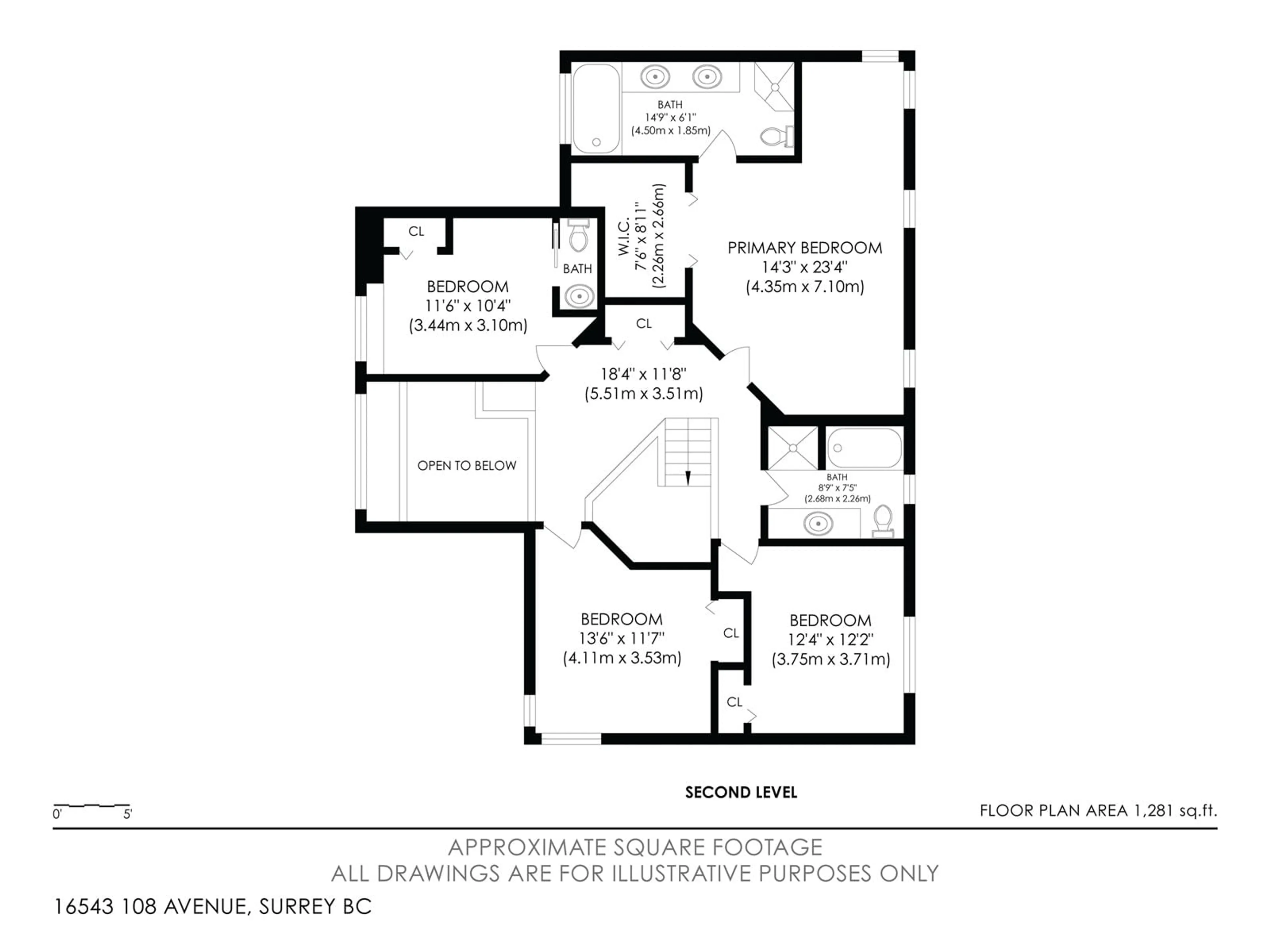 Floor plan for 16543 108 AVENUE, Surrey British Columbia V4N1N6