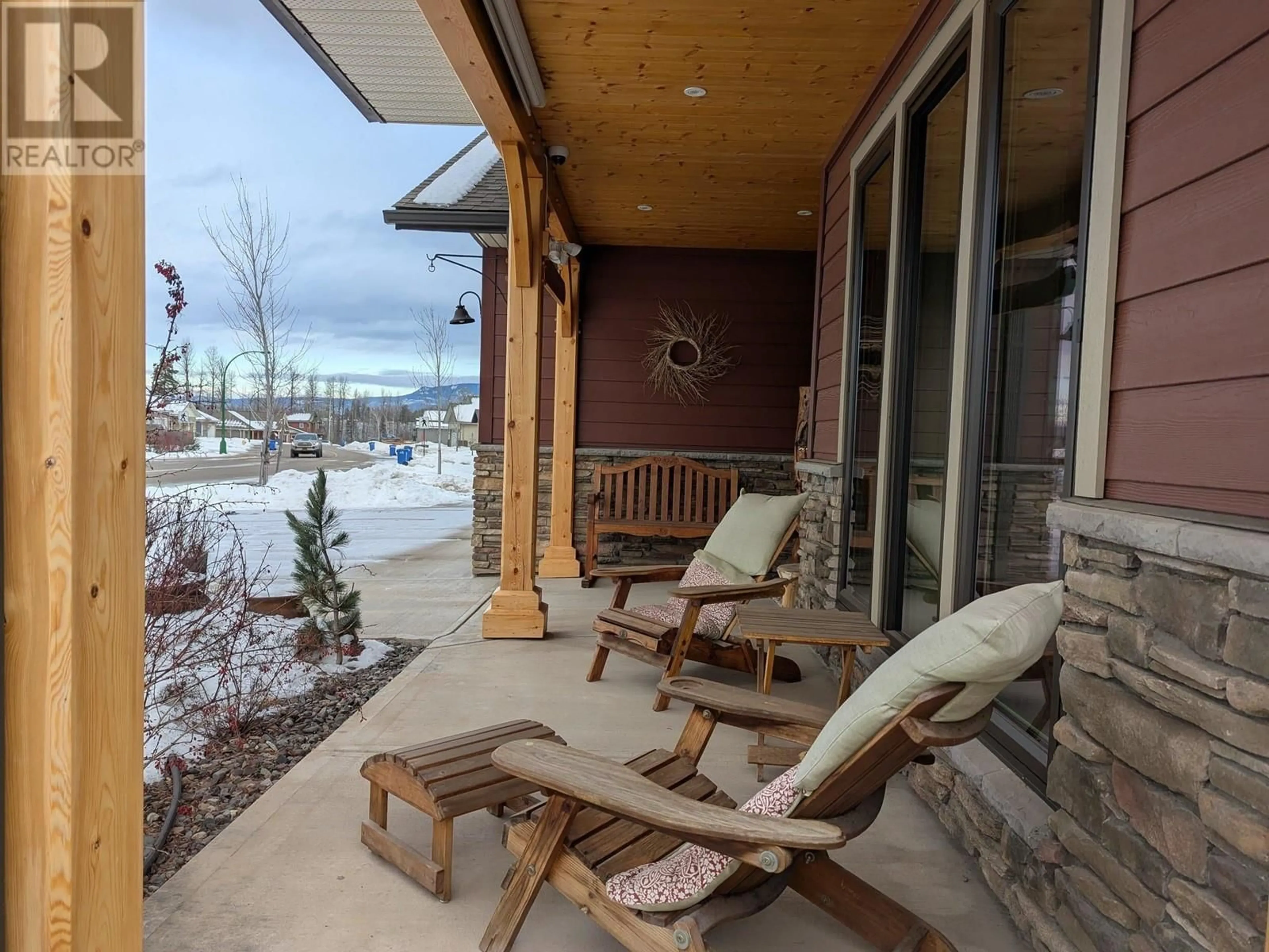 Patio, mountain view for 1042 AMBLESIDE AVENUE, Smithers British Columbia V0J2N0