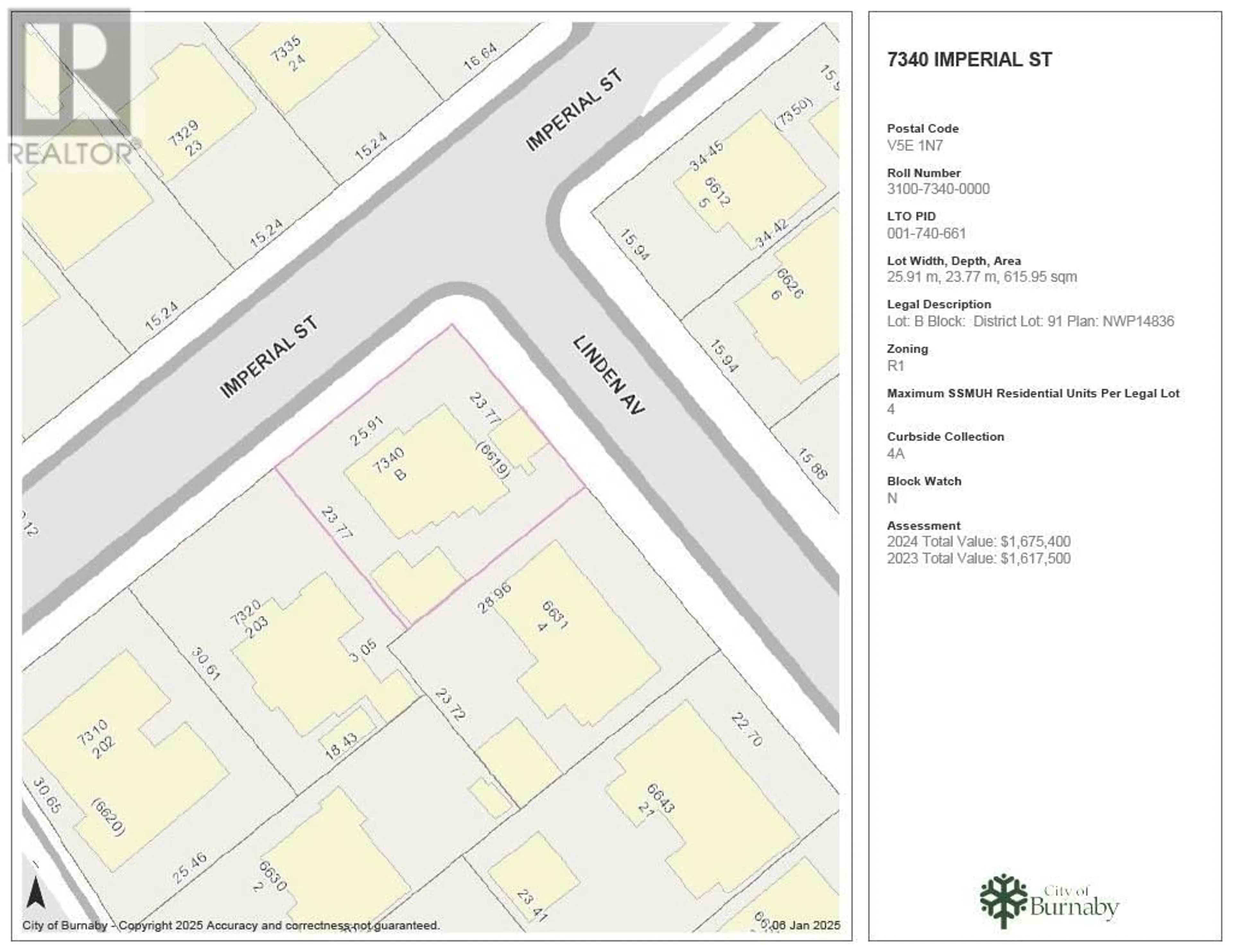 Floor plan for 7340 IMPERIAL STREET, Burnaby British Columbia V5E1N7