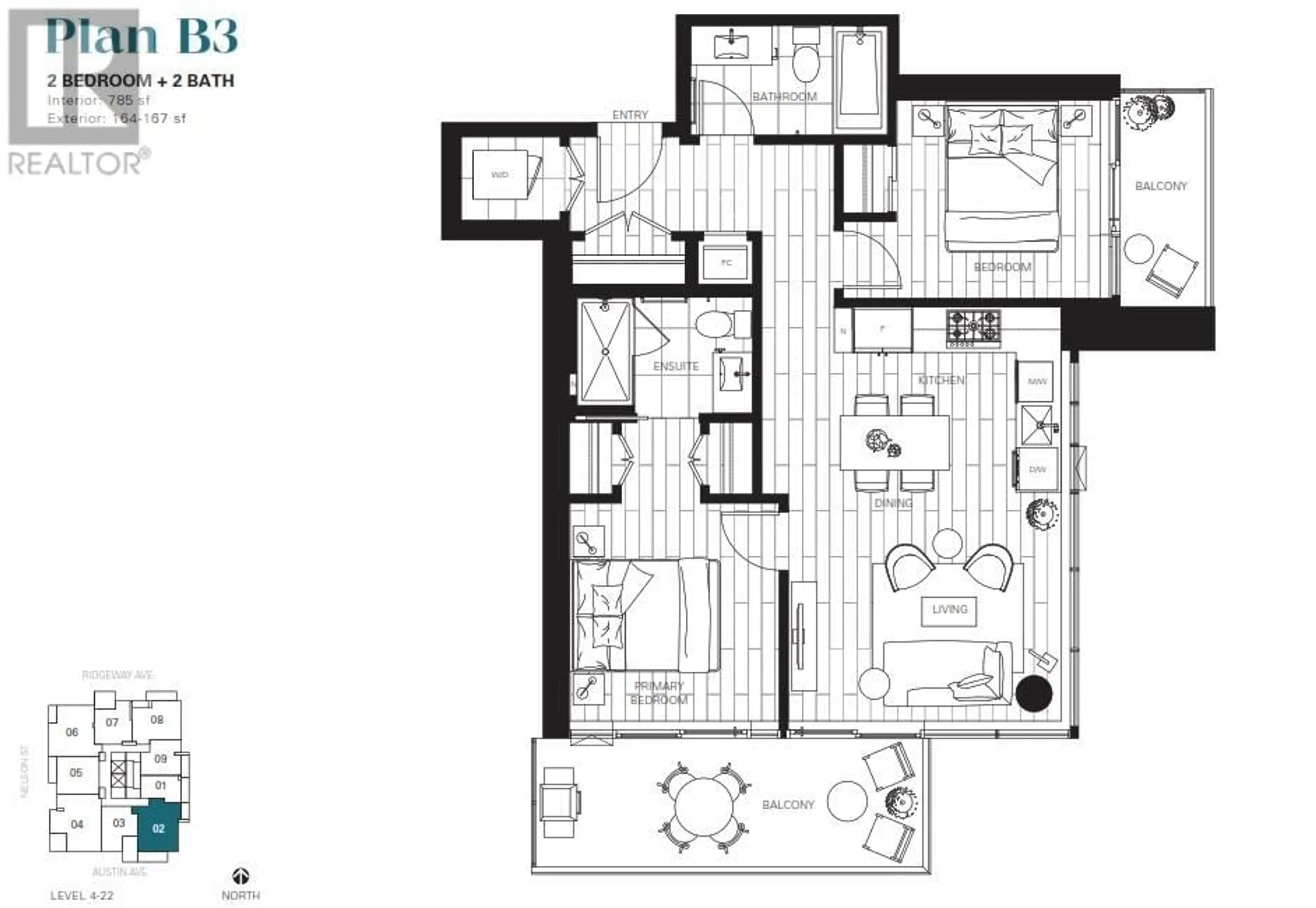 Floor plan for 2002 505 NELSON STREET, Coquitlam British Columbia V3J0R5