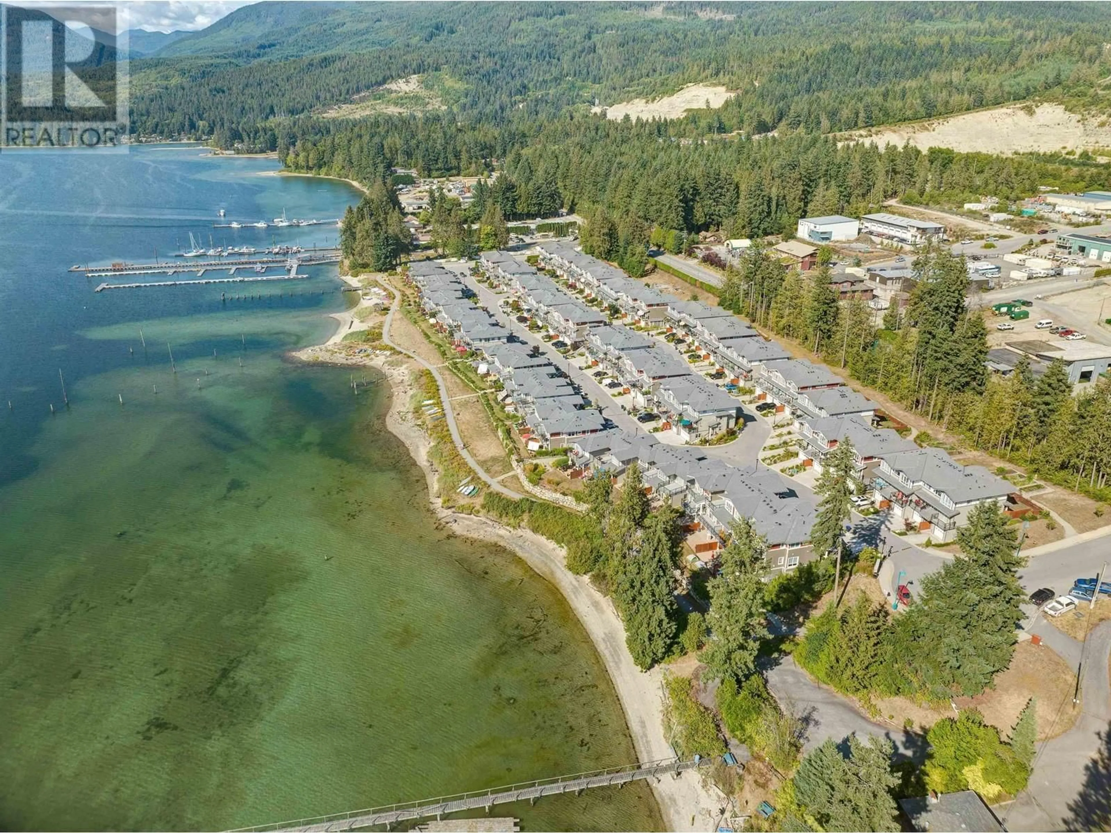 A pic from outside/outdoor area/front of a property/back of a property/a pic from drone, water/lake/river/ocean view for 5918 OLDMILL LANE, Sechelt British Columbia V7Z0S3