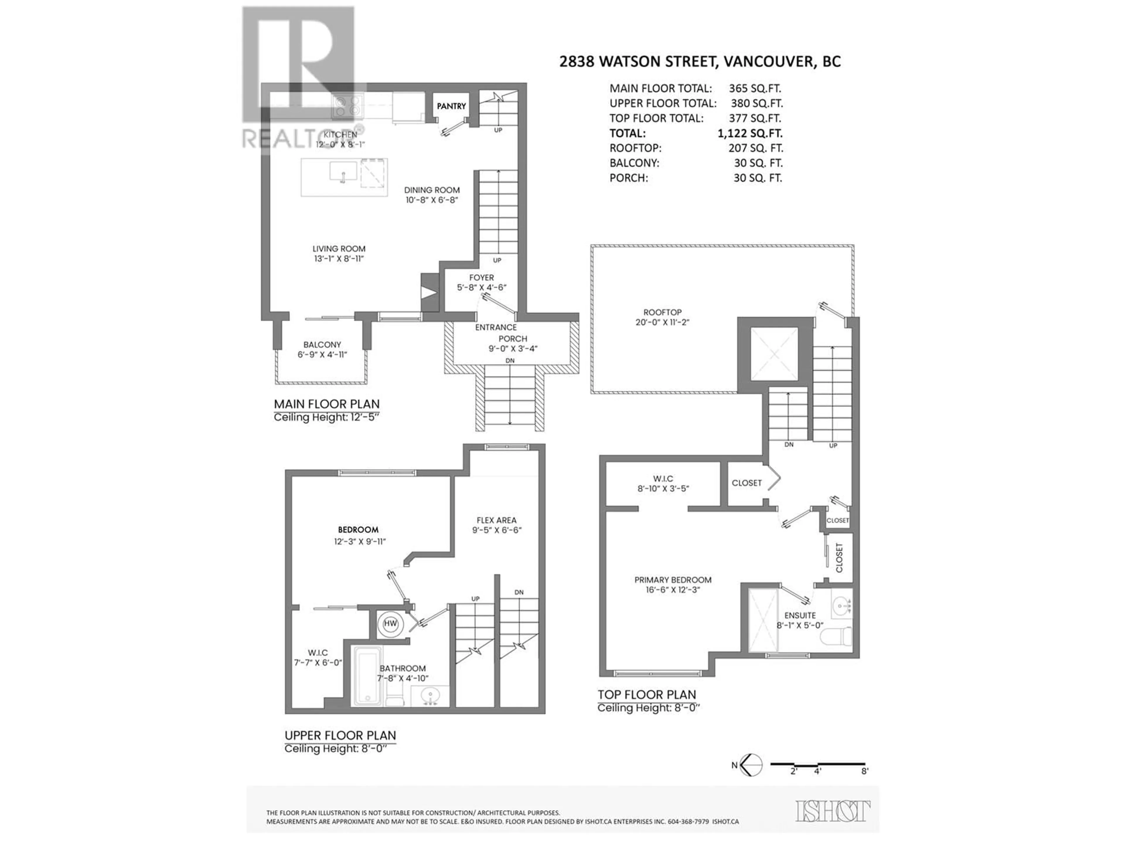 Floor plan for 2838 WATSON STREET, Vancouver British Columbia V5T3H3