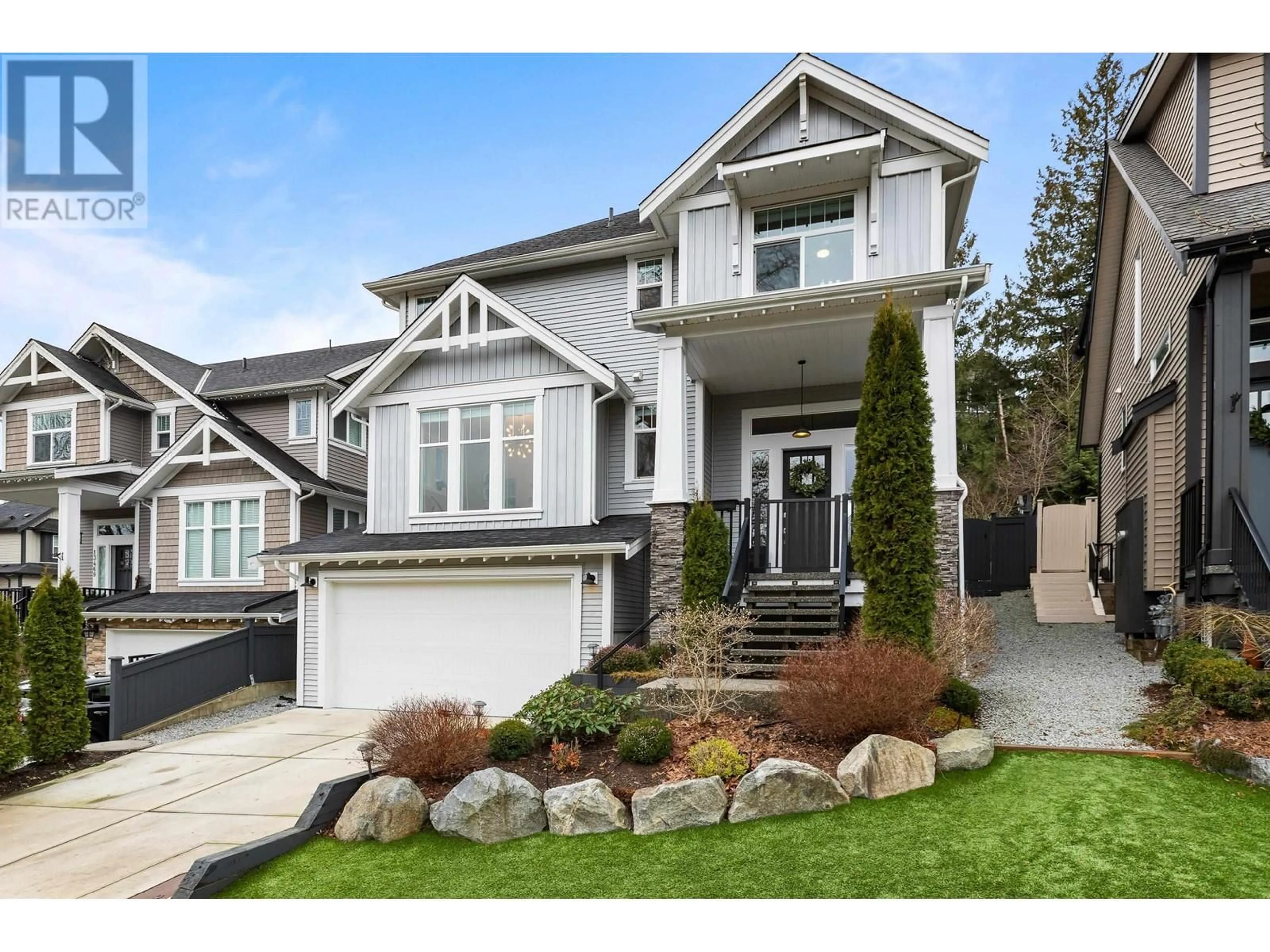 Home with vinyl exterior material, street for 13477 NELSON PEAK DRIVE, Maple Ridge British Columbia V4R0G1