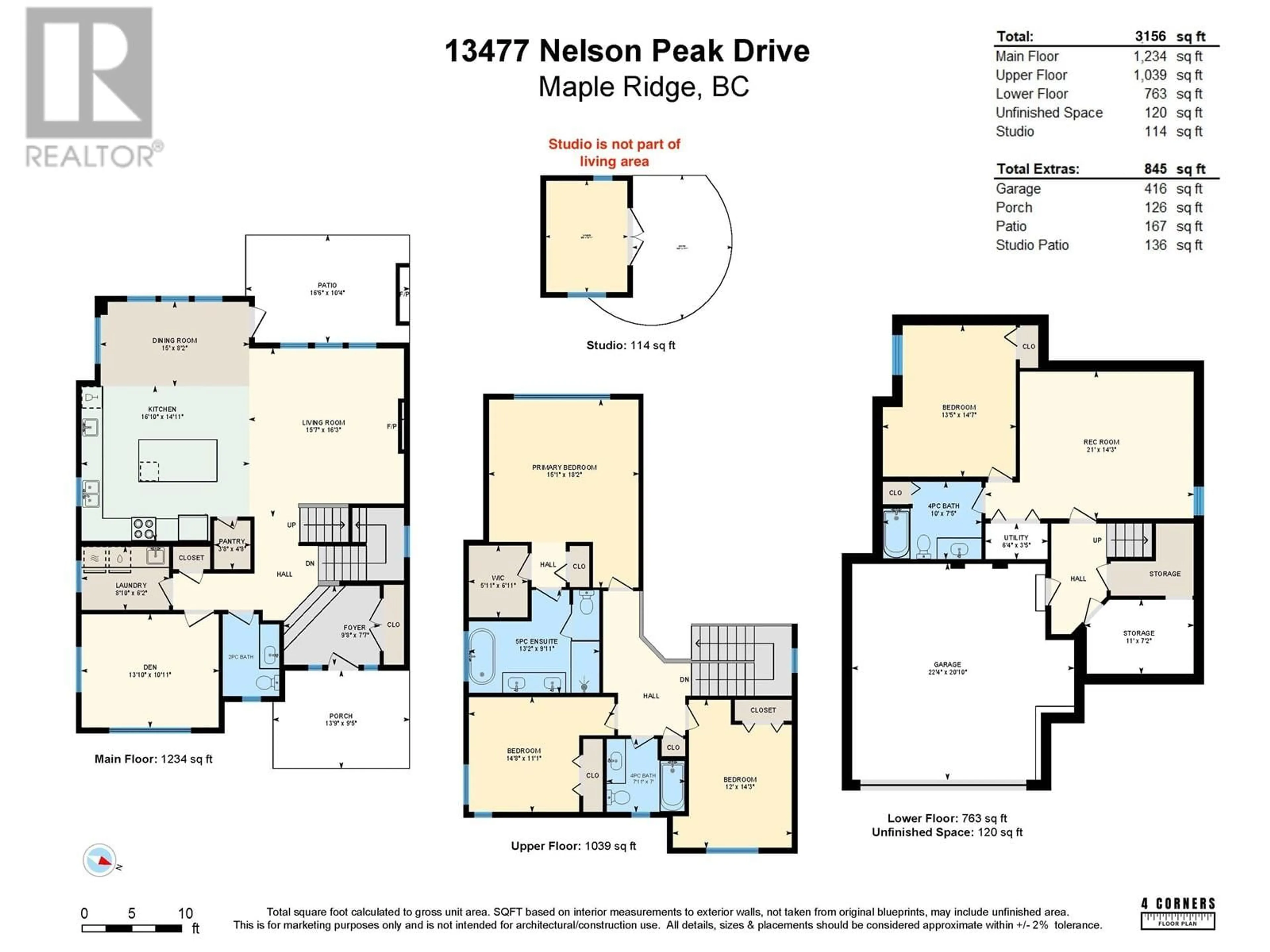 Floor plan for 13477 NELSON PEAK DRIVE, Maple Ridge British Columbia V4R0G1