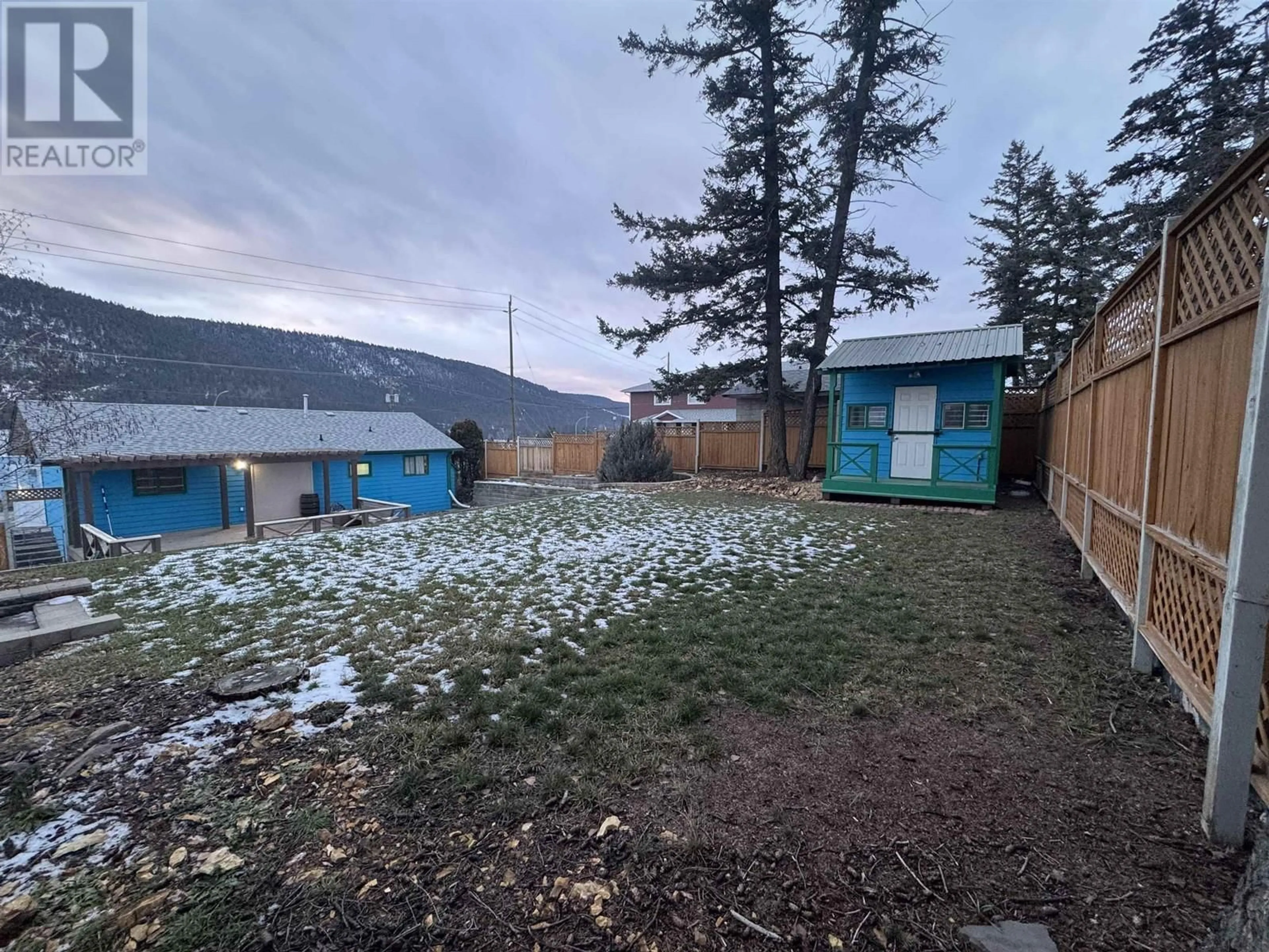 A pic from outside/outdoor area/front of a property/back of a property/a pic from drone, mountain view for 1184 N MACKENZIE AVENUE, Williams Lake British Columbia V2G1P1