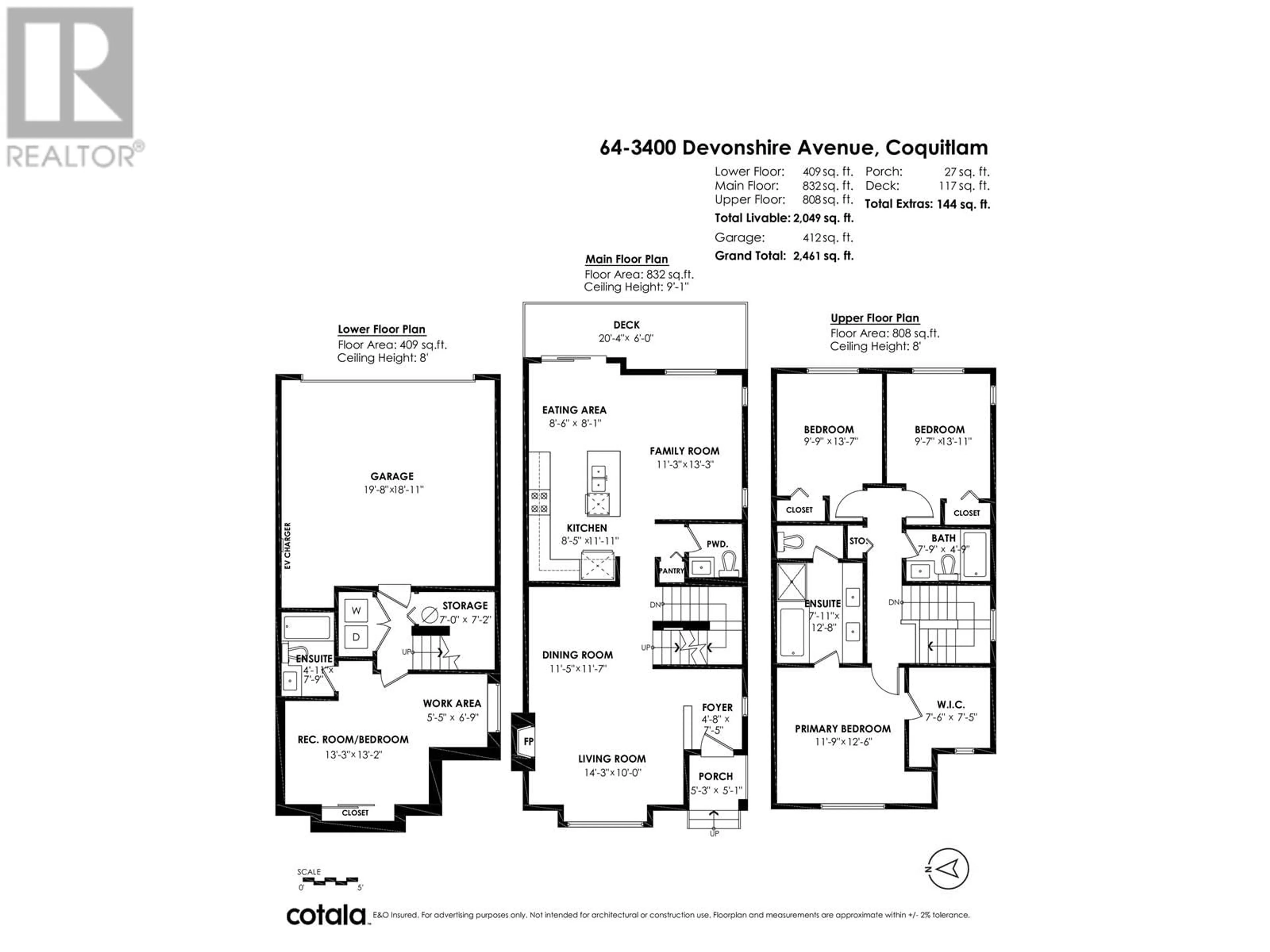 Floor plan for 64 3400 DEVONSHIRE AVENUE, Coquitlam British Columbia V3E0L1