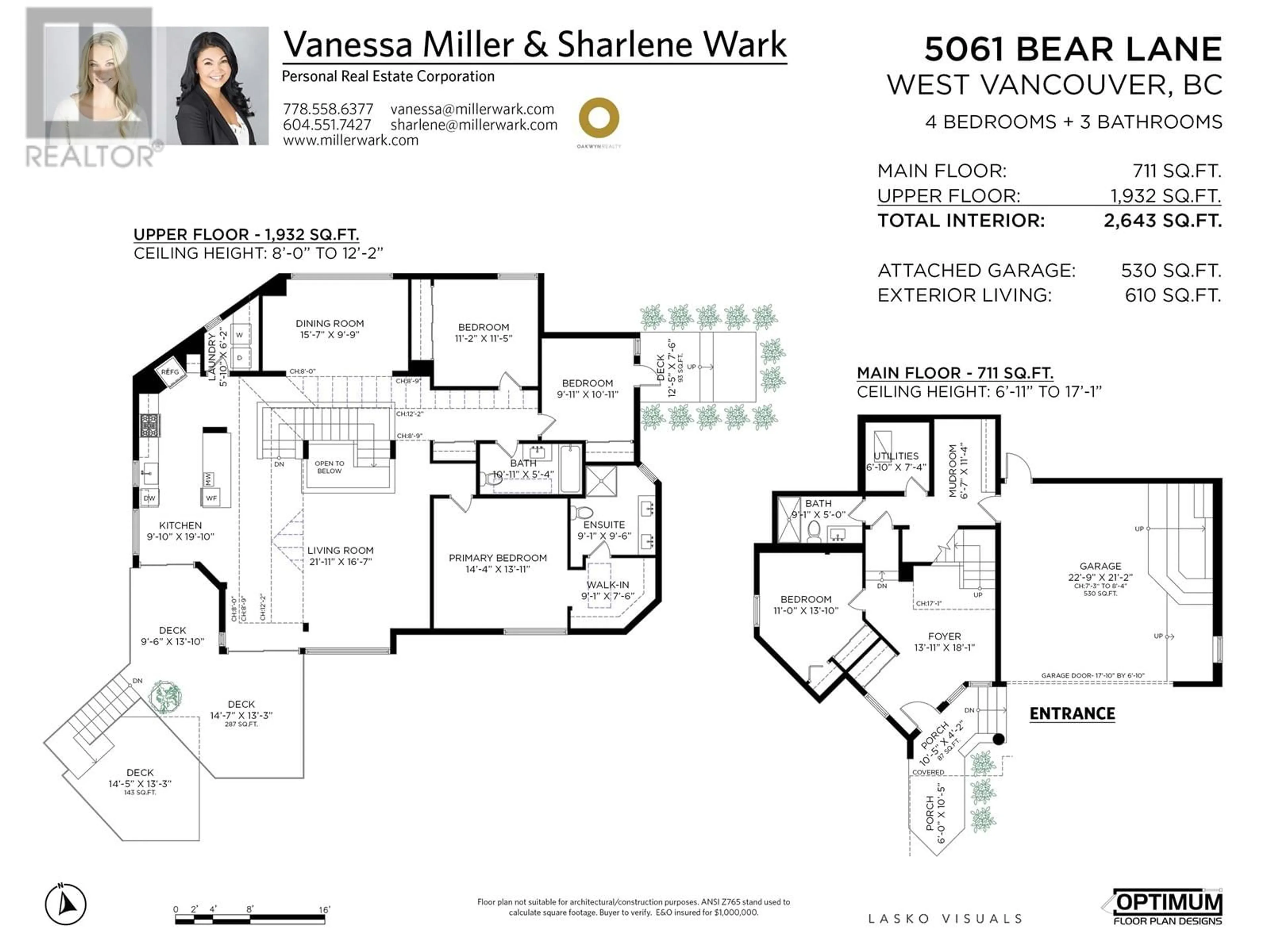 Floor plan for 5061 BEAR LANE, West Vancouver British Columbia V7W1L2