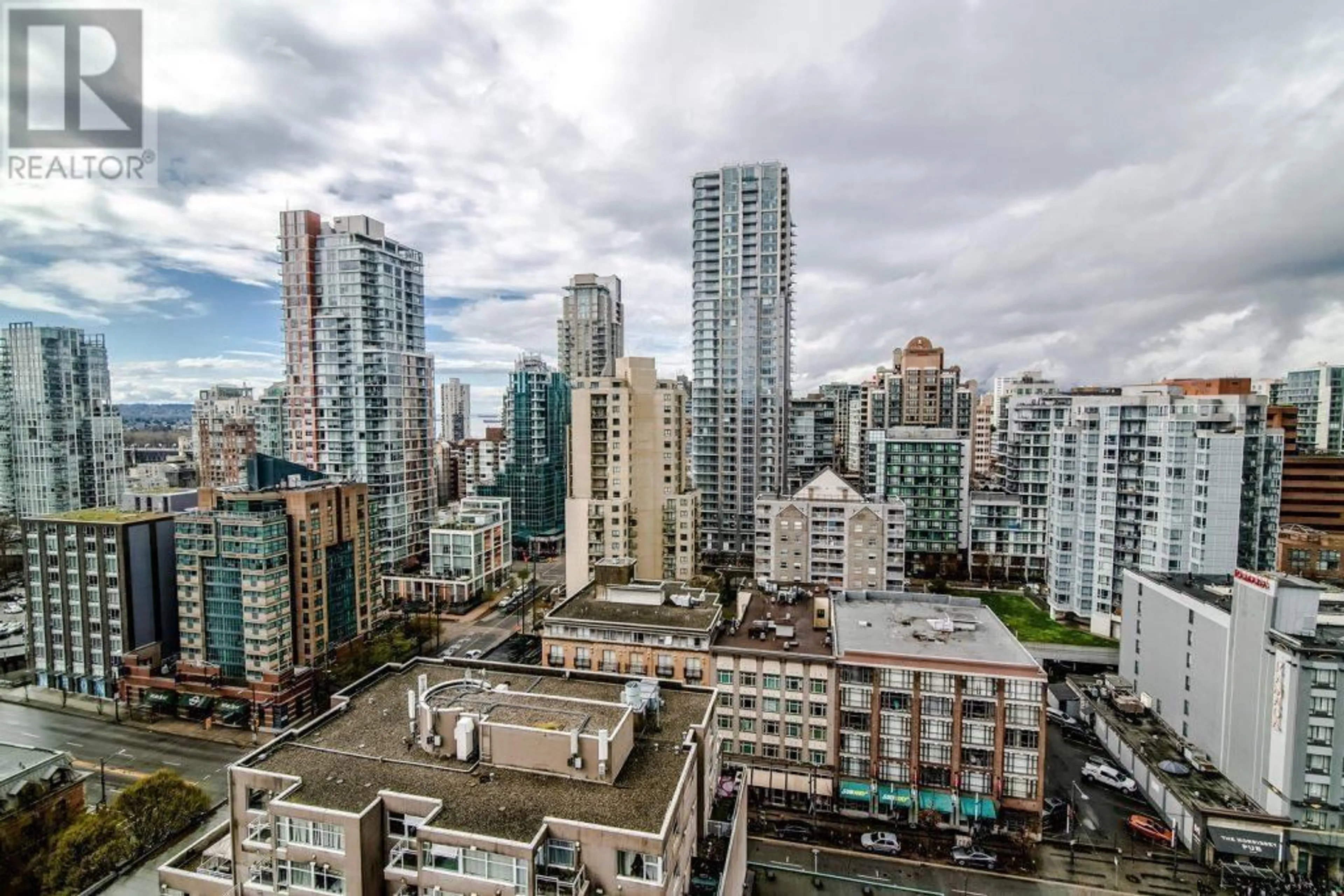 A pic from outside/outdoor area/front of a property/back of a property/a pic from drone, city buildings view from balcony for 2104 1255 SEYMOUR STREET, Vancouver British Columbia V6B0H1