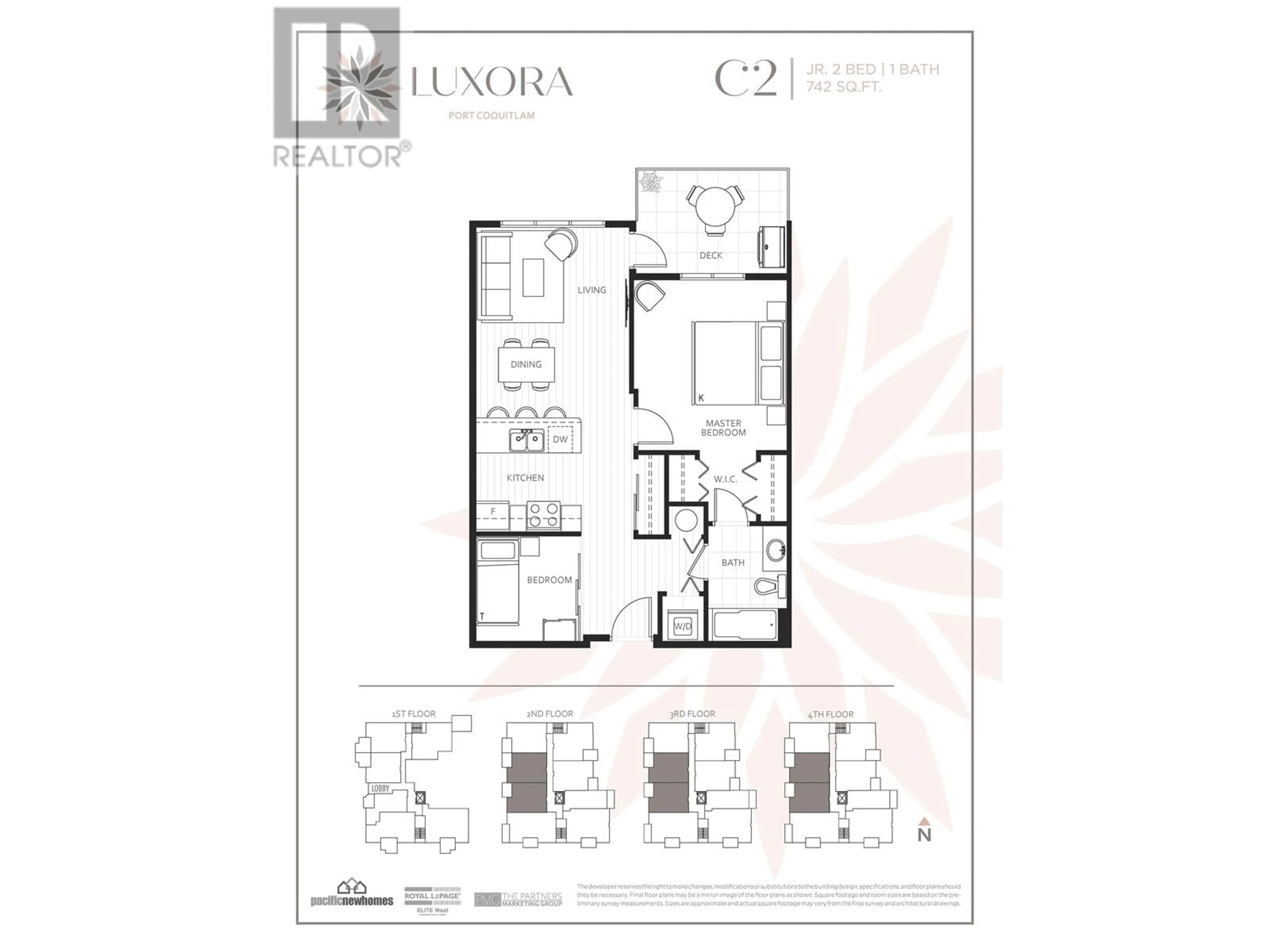 Floor plan for 206 2368 SHAUGHNESSY STREET, Port Coquitlam British Columbia V0V0V0