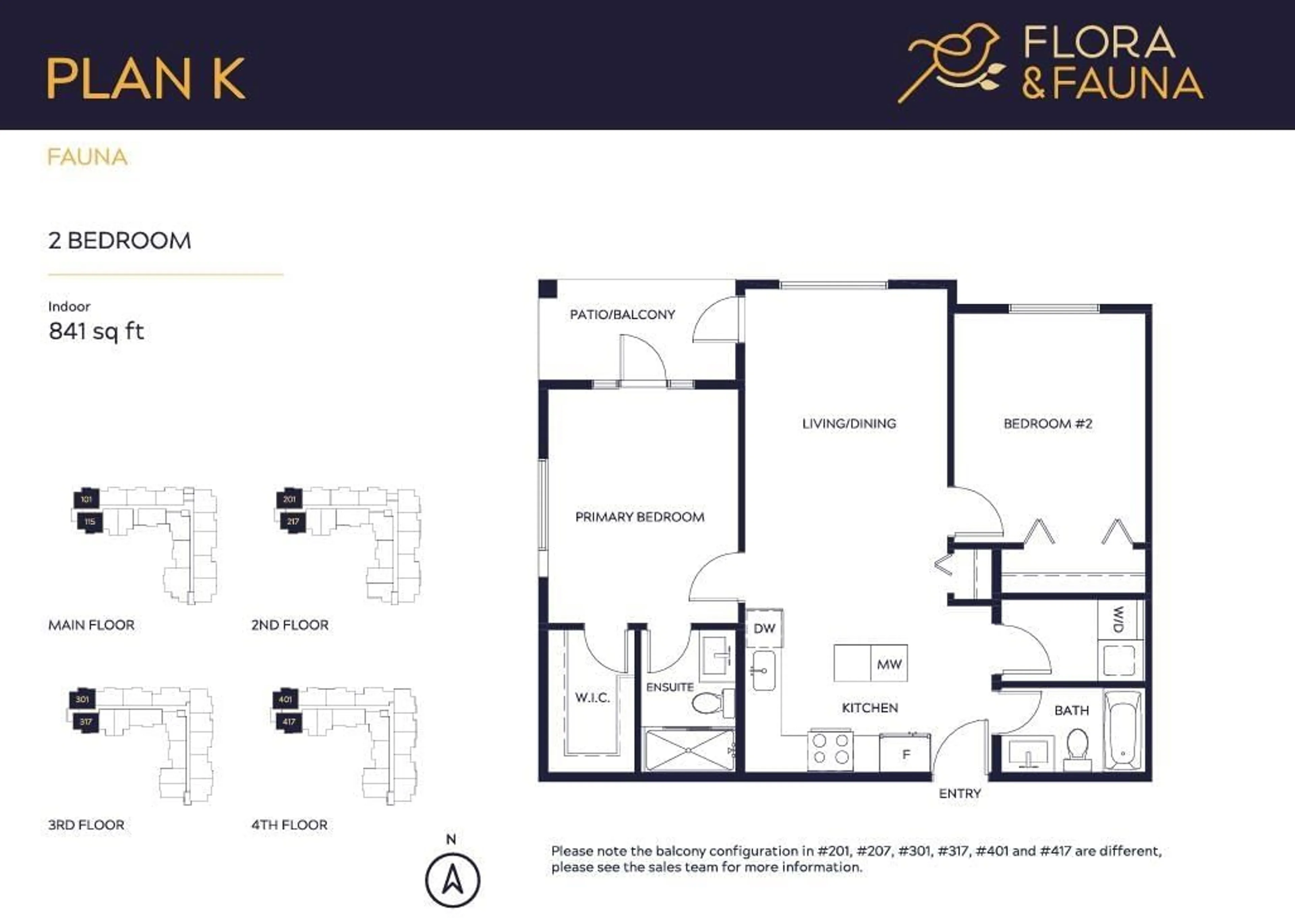 Floor plan for 404 20282 72B AVENUE, Langley British Columbia V2Y1T9