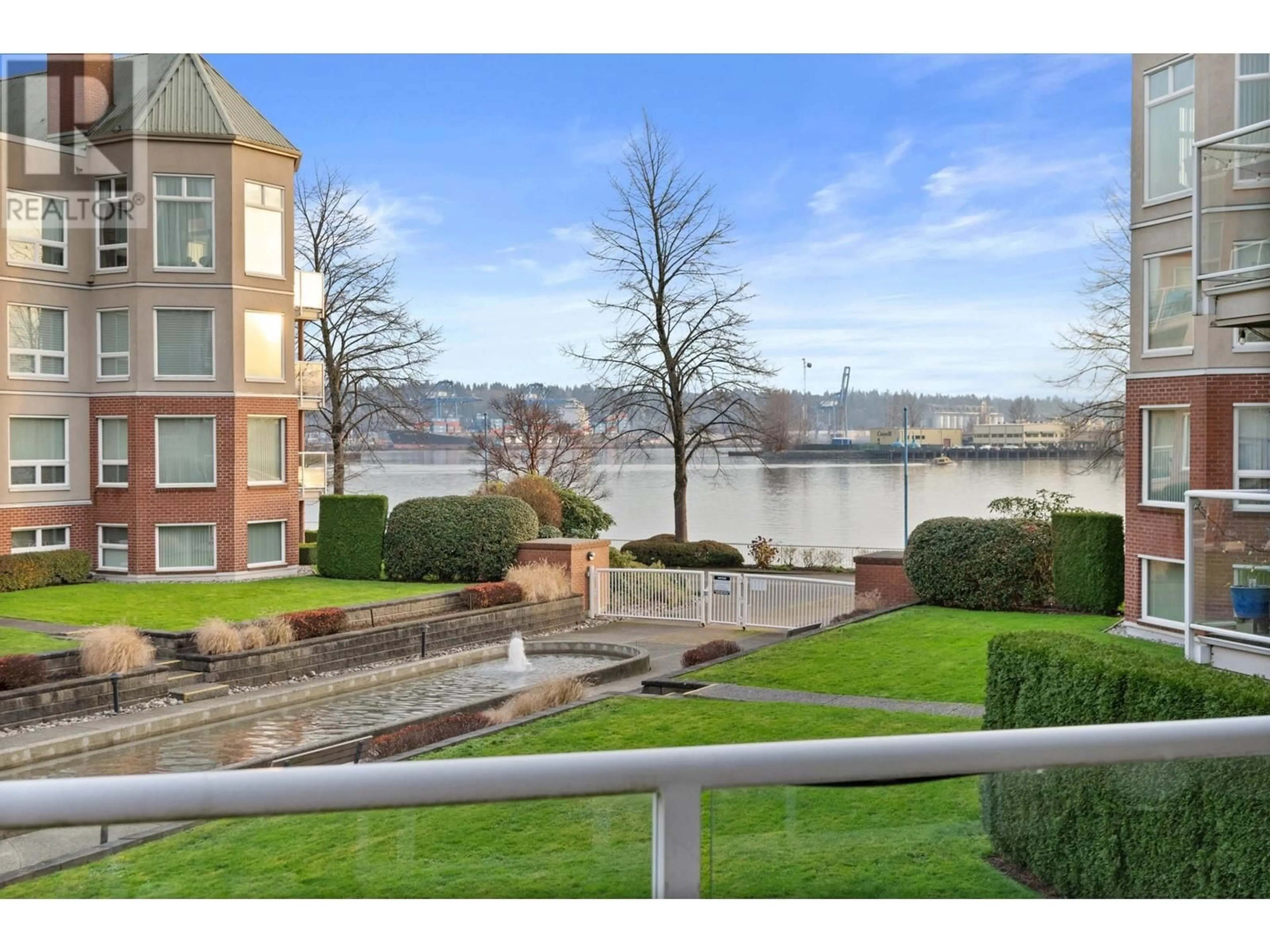 Patio, water/lake/river/ocean view for 209 1230 QUAYSIDE DRIVE, New Westminster British Columbia V3M6H1