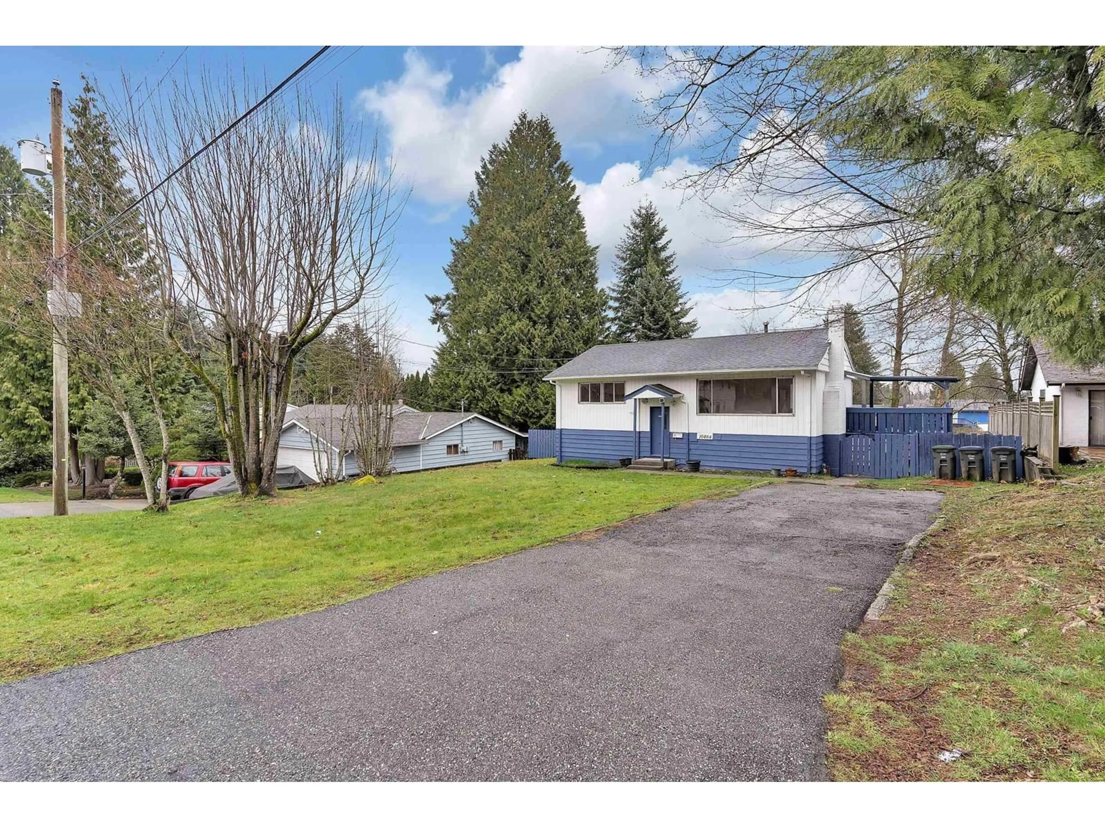 A pic from outside/outdoor area/front of a property/back of a property/a pic from drone, street for 10464 154A STREET, Surrey British Columbia V3R4K1