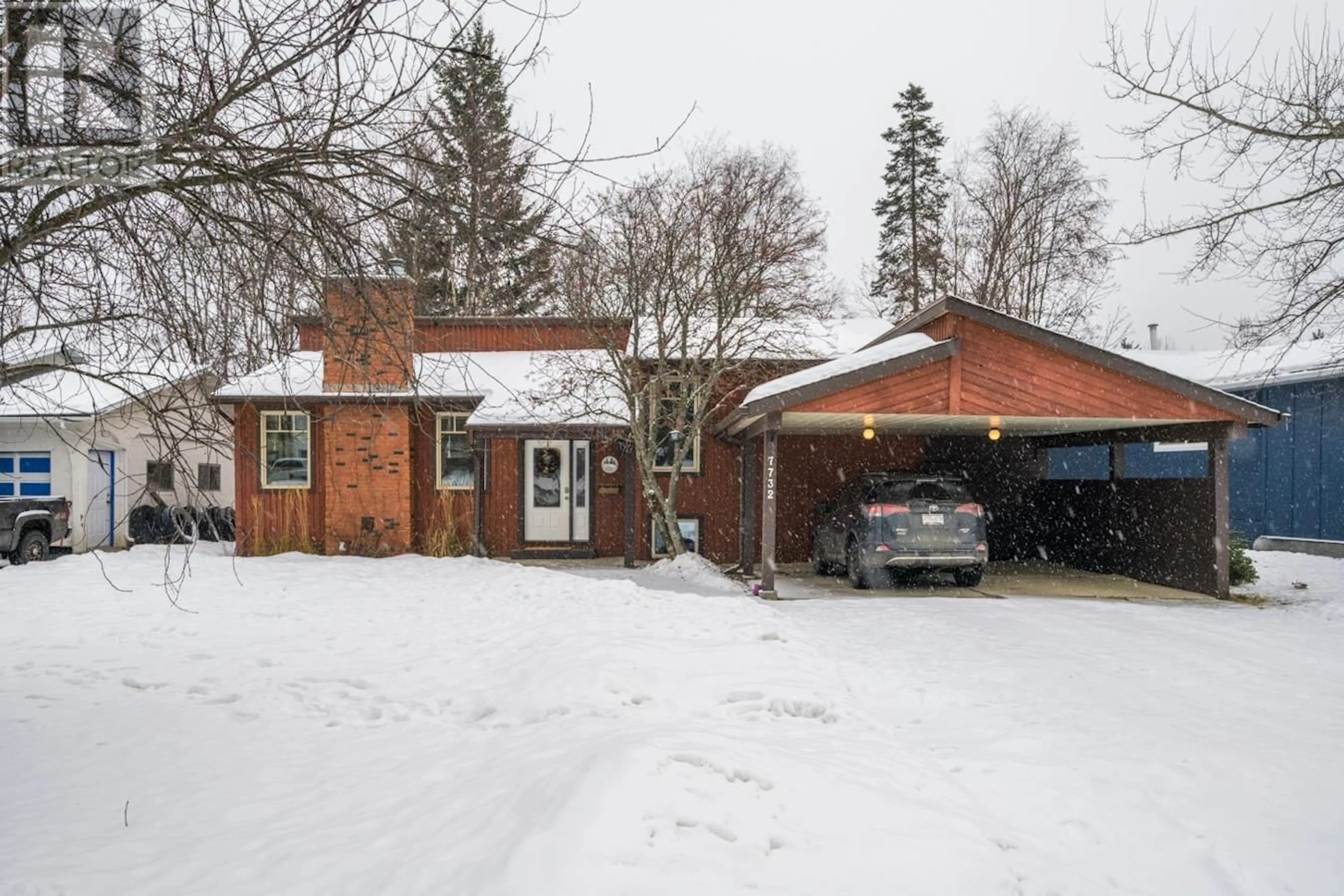 Home with brick exterior material, street for 7732 ST MATHEW PLACE, Prince George British Columbia V2N4B9