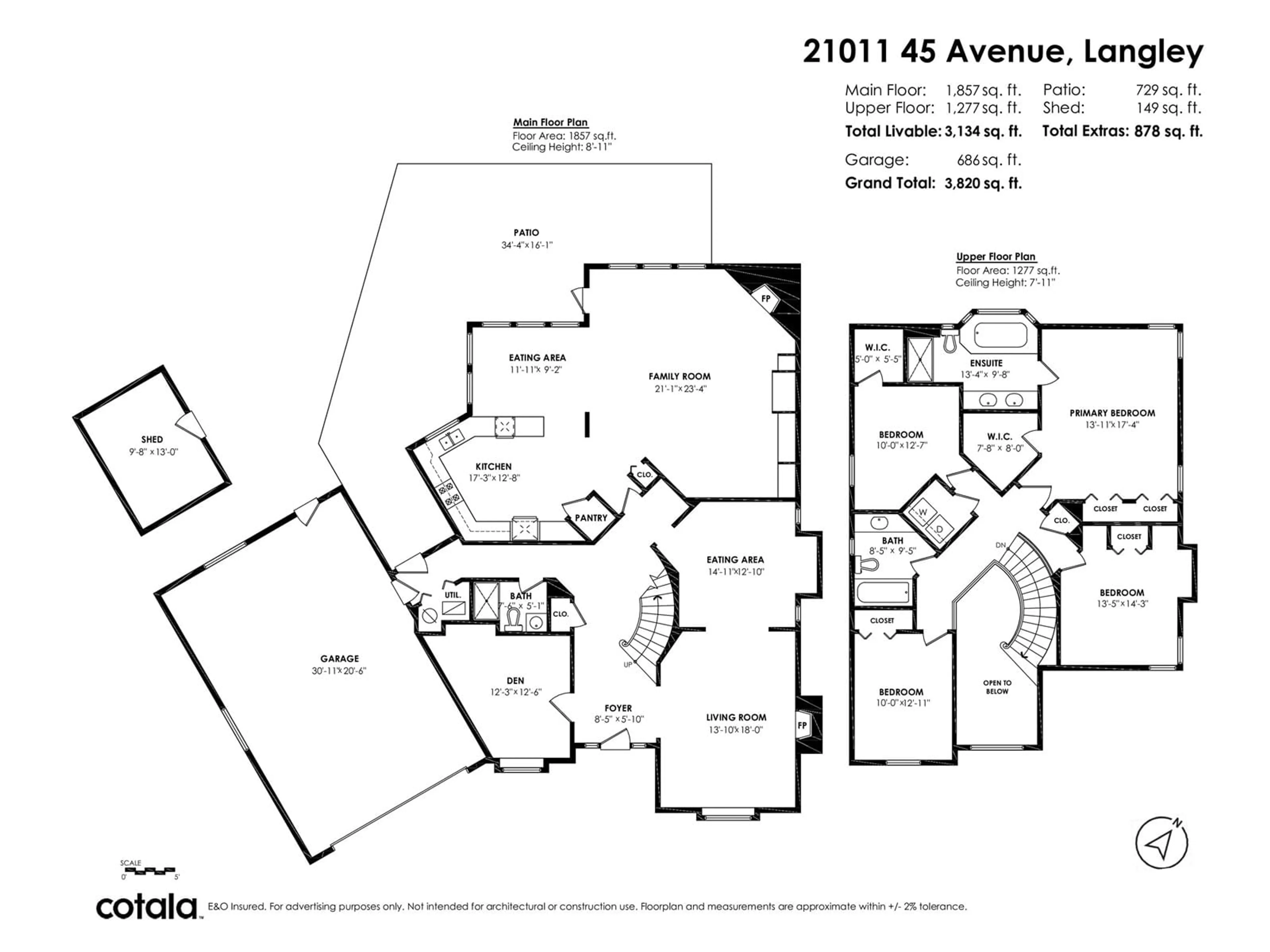 Floor plan for 21011 45 AVENUE, Langley British Columbia V3A8Z4