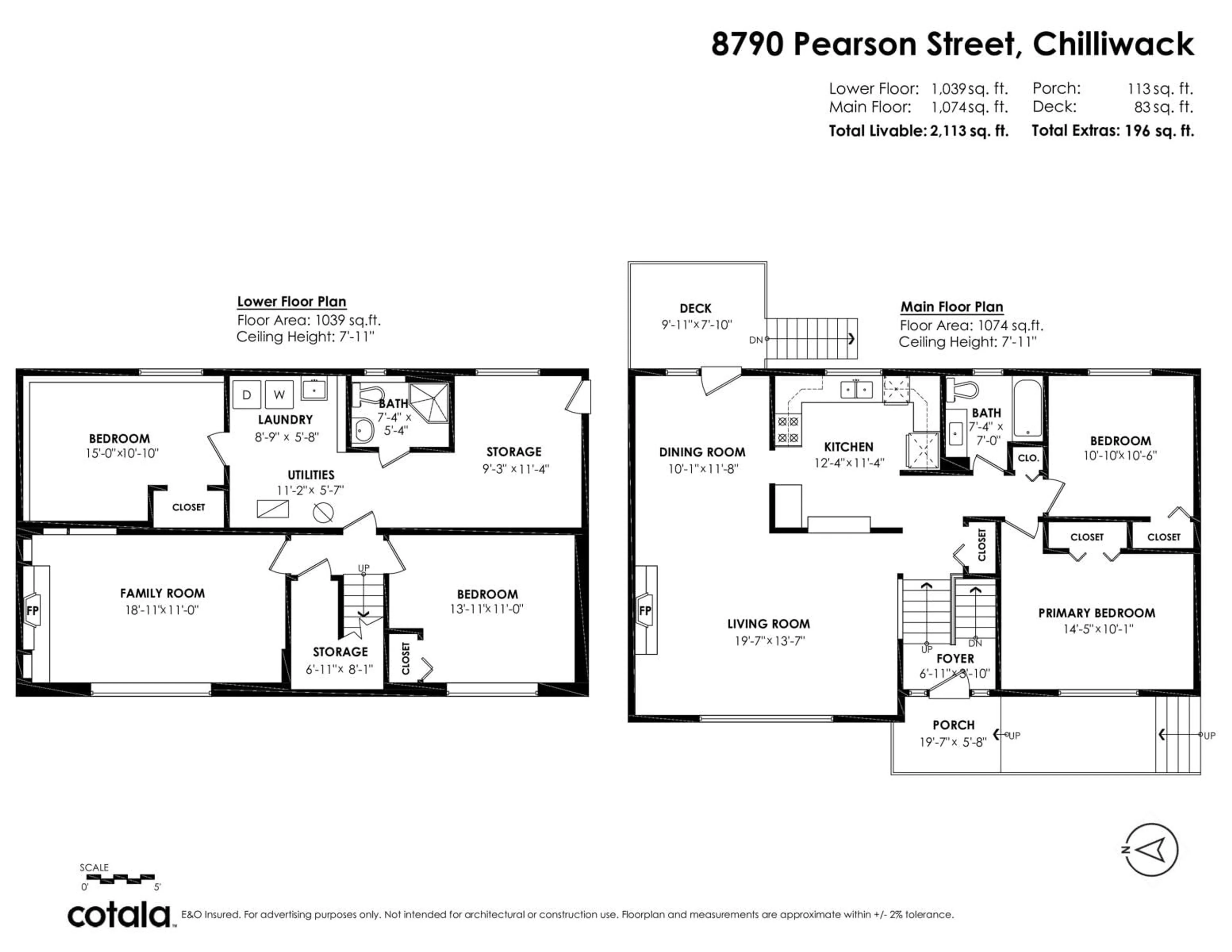 Floor plan for 8790 PEARSON STREET|Chilliwack Proper So, Chilliwack British Columbia V2P5R8