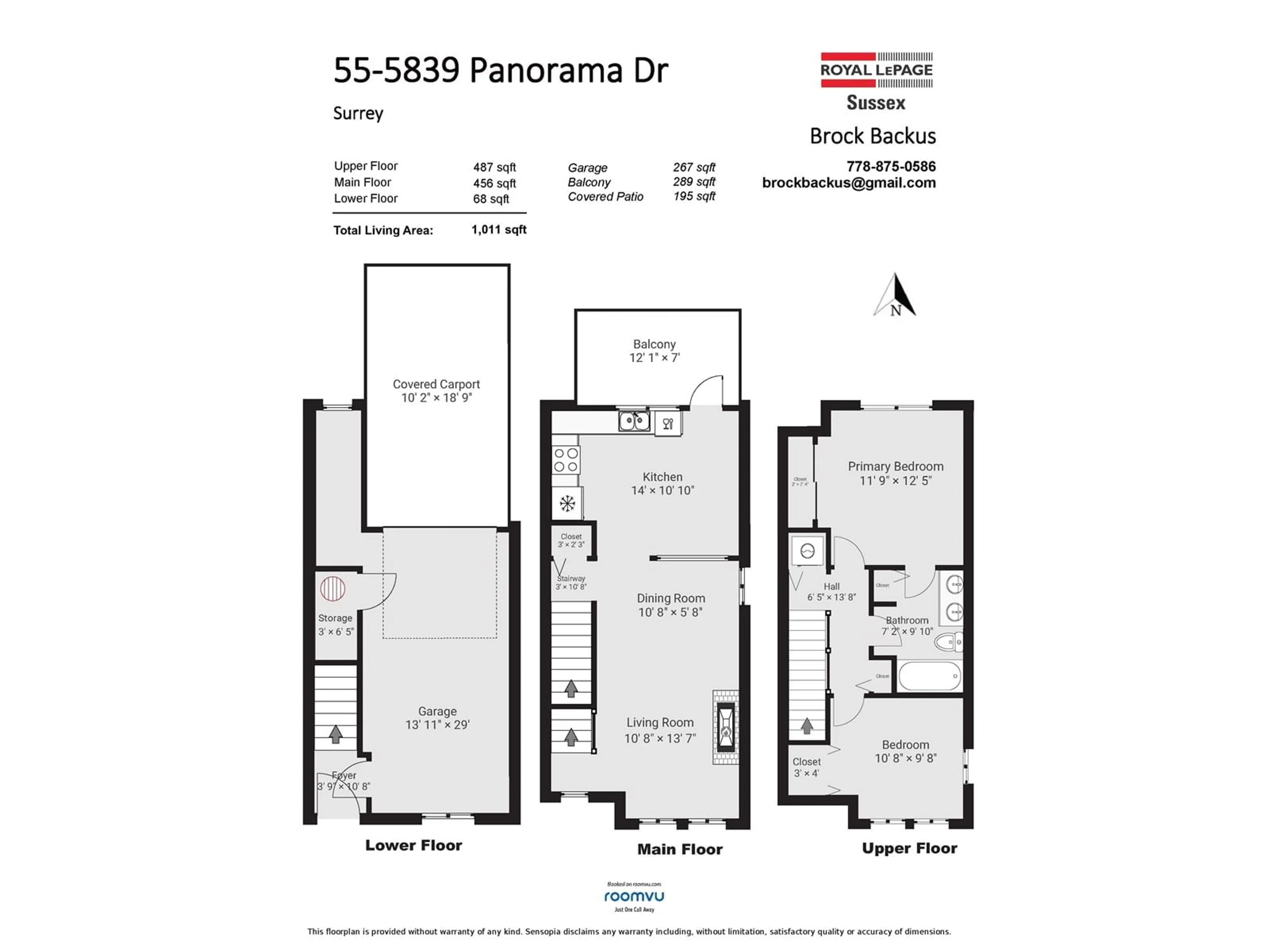 Floor plan for 55 5839 PANORAMA DRIVE, Surrey British Columbia V3S0P4